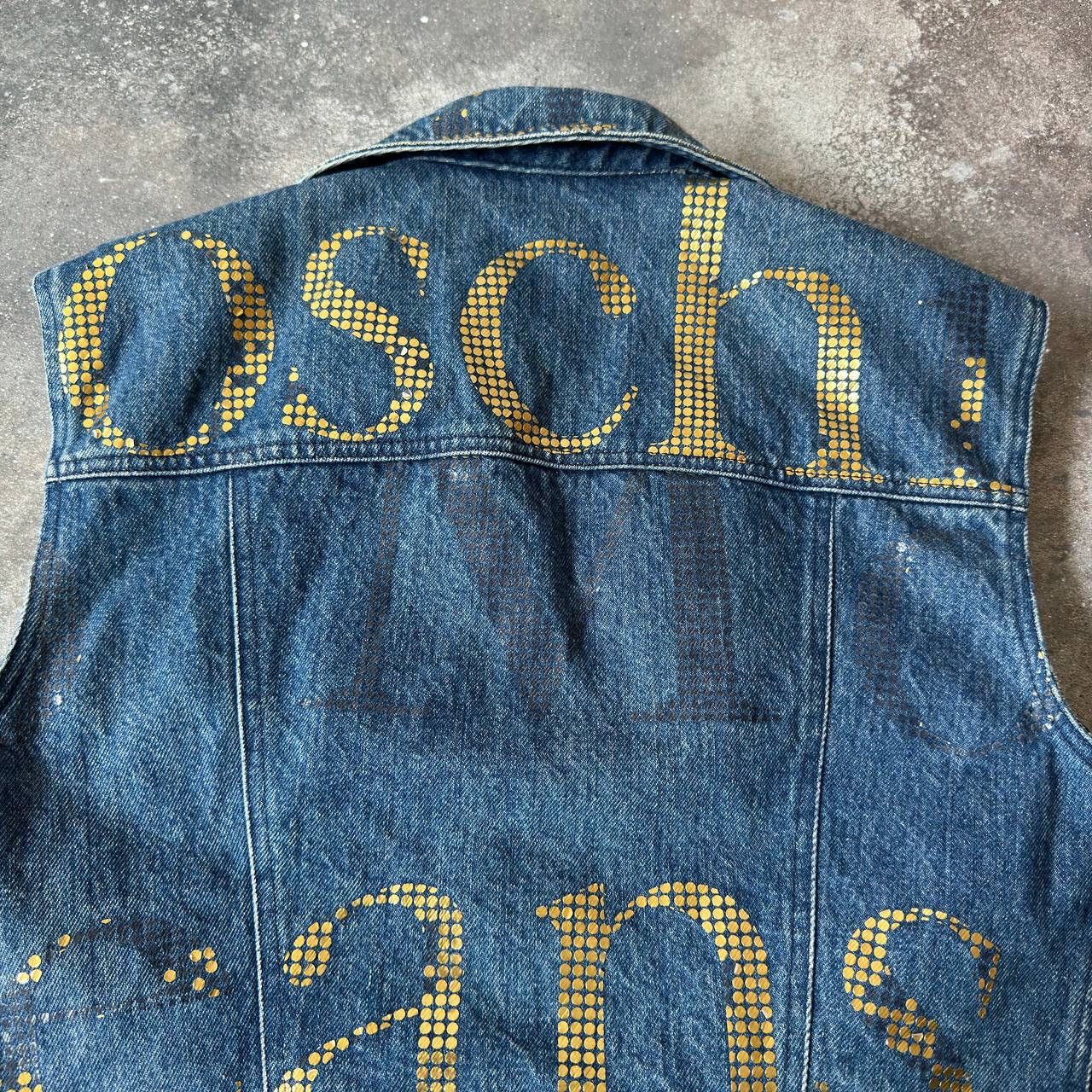 Moschino Moschino Vintage Rhinestones Details Denim Vest Jacket Size M / US 6-8 / IT 42-44 - 10 Thumbnail