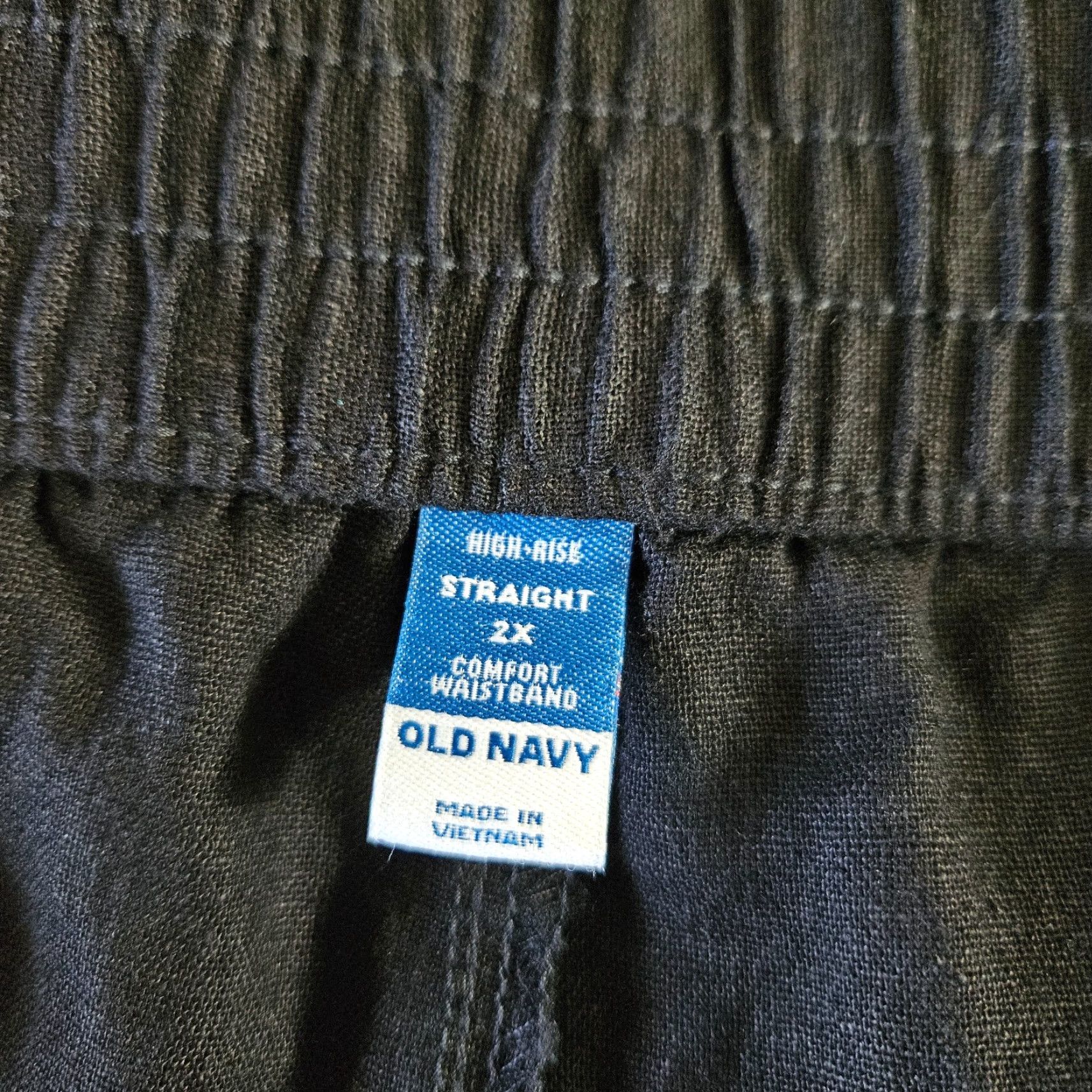 Old Navy Old Navy Womens Pull On Ankle Pants Sz 2X Black Linen Blend Size 40" / US 18 - 7 Thumbnail
