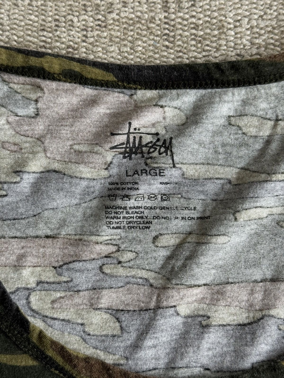 Stussy Stussy camo cotton tank sz L Size US L / EU 52-54 / 3 - 4 Thumbnail