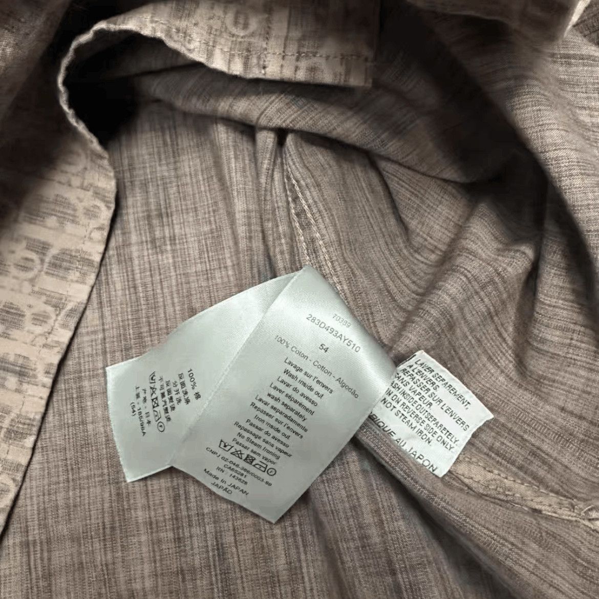 Dior Sz 54 Dior Logo Monogram Shirt Jacket Size US L / EU 52-54 / 3 - 4 Thumbnail