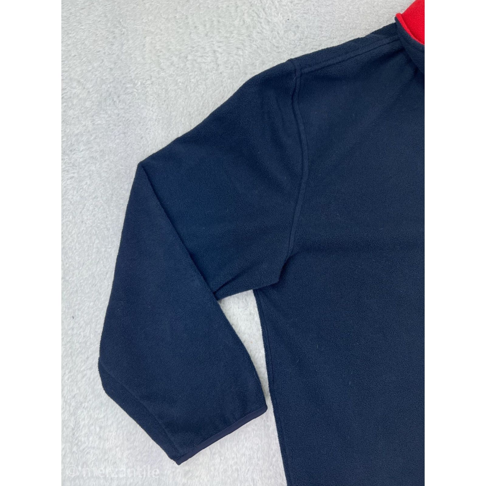 Nautica Nautica Jacket Mens 2XL Blue 1/4 Zip Mock Neck Fleece Poly 100% Zip Windbreaker Casual Outdoor Hiking Sports Dress Size US XXL / EU 58 / 5 - 6 Thumbnail