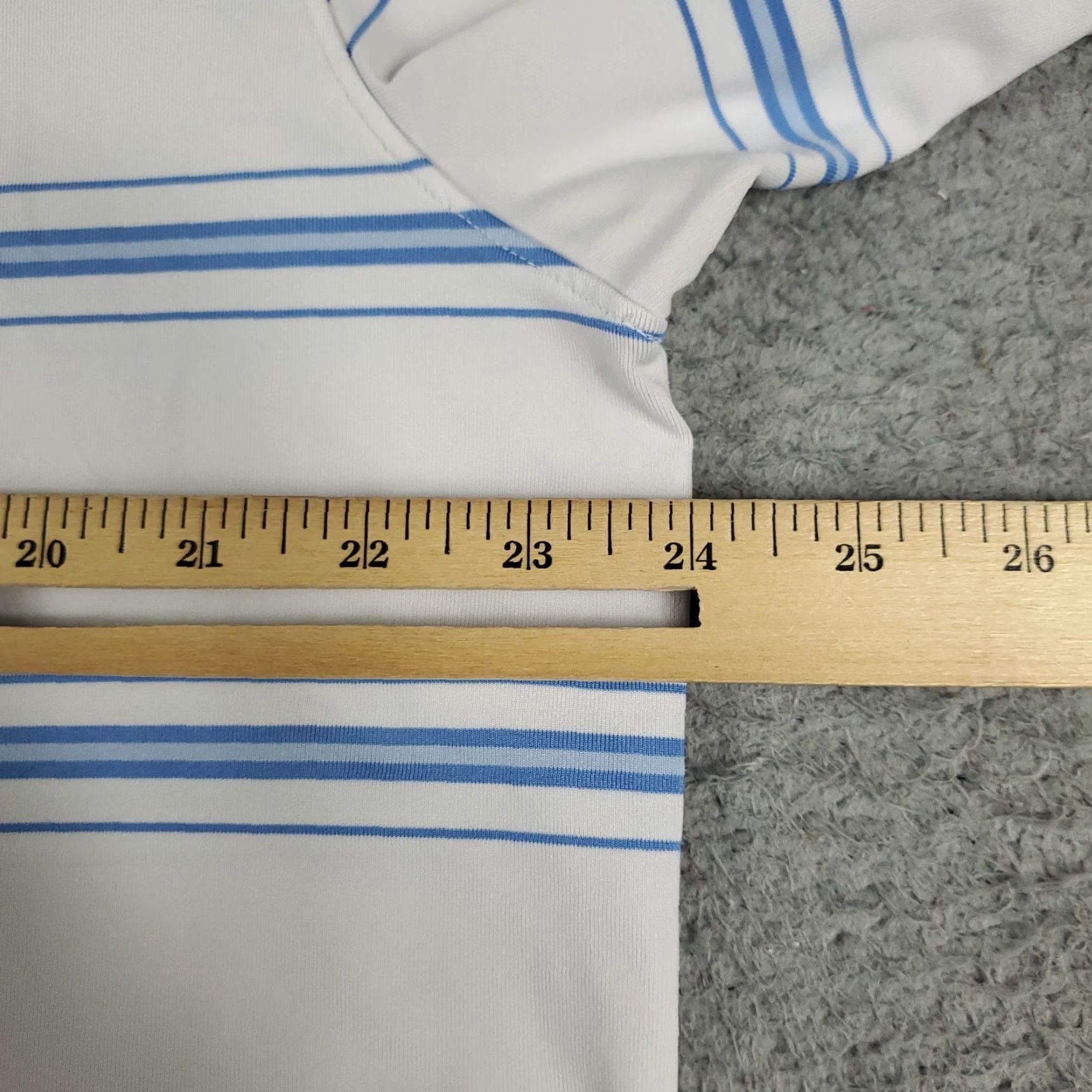 Vintage Zero Restriction Polo Shirt Mens XL White Striped Polo Short Sleeve Casual Shirt Vintage? No. Size US XL / EU 56 / 4 - 7 Thumbnail