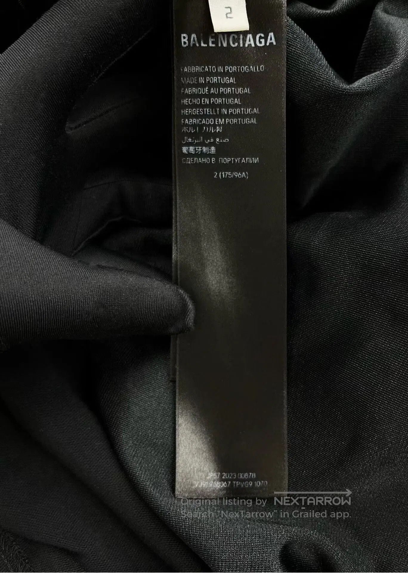Balenciaga Balenciaga FW23 Black Embroidered Logo Hoodie. Size US M / EU 48-50 / 2 - 7 Thumbnail