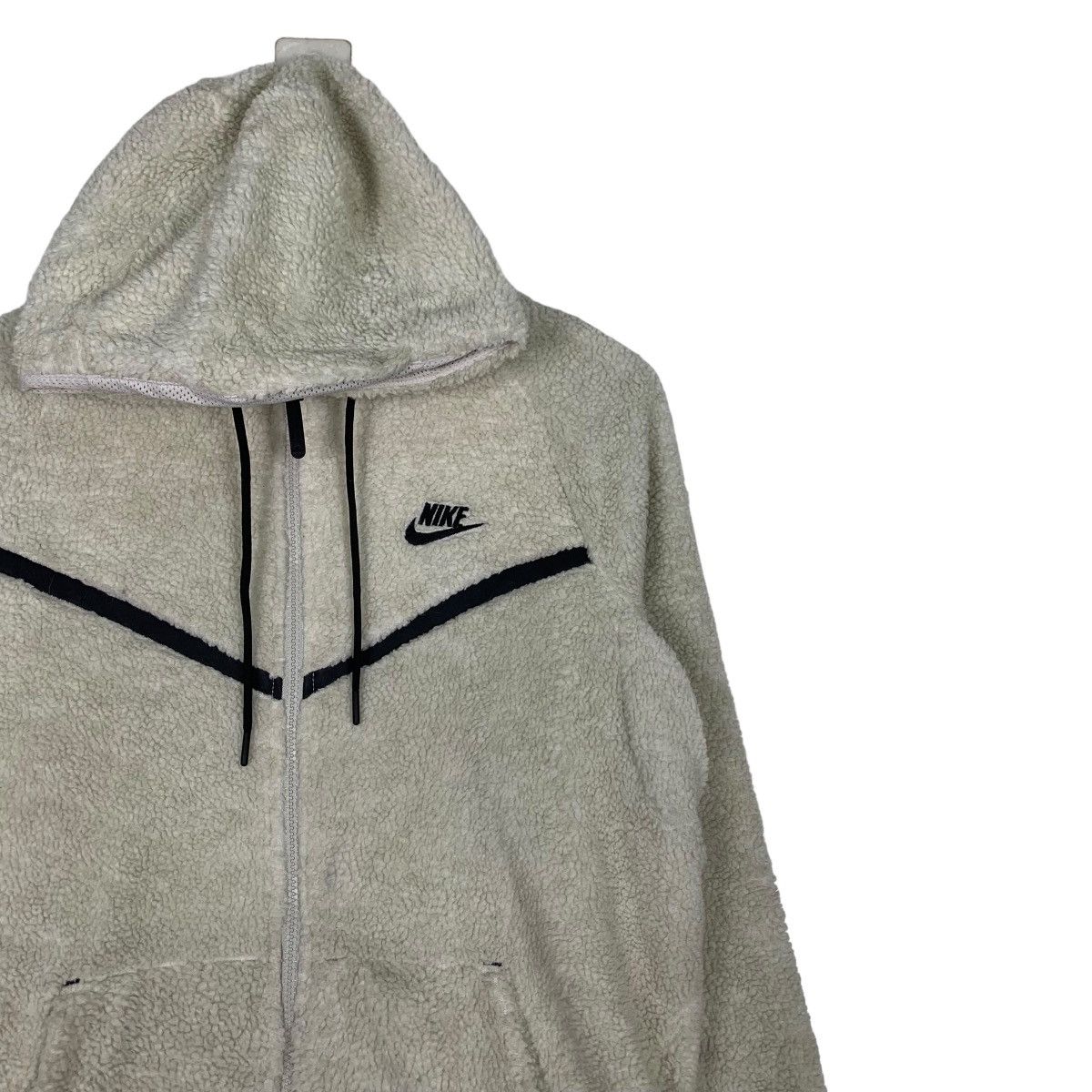Nike NIKE Deep Pile Grey Fleece Zipper Hoodie Jacket #1059-C48 Size US M / EU 48-50 / 2 - 5 Thumbnail