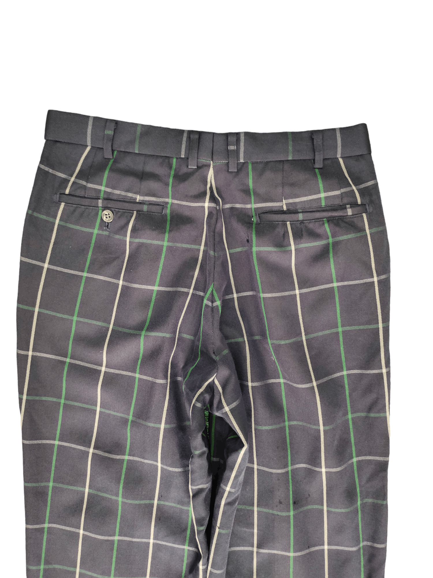 Burberry Vintage 90s Burberrys Checkered Wool Baggy Pants Size US 31 - 14 Thumbnail