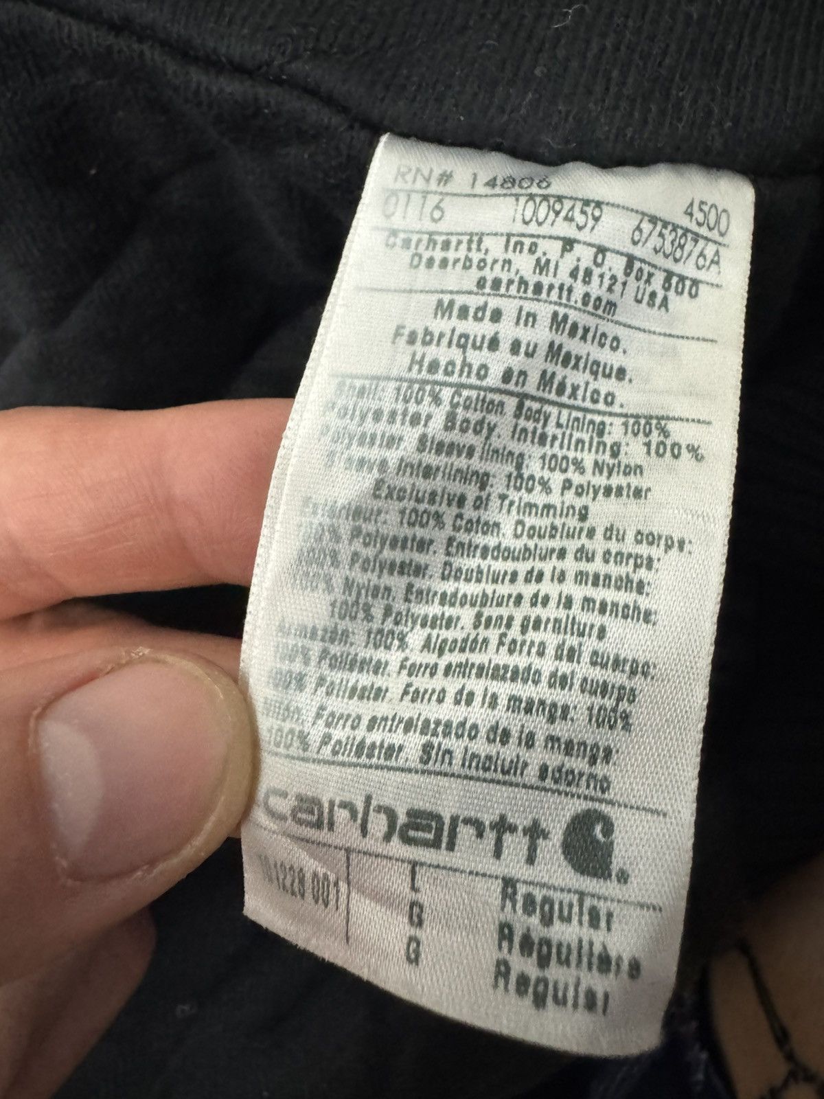 Carhartt Carhartt Vintage 90s Santa Fe Work Jacket Washed Black Hype Size US L / EU 52-54 / 3 - 7 Thumbnail