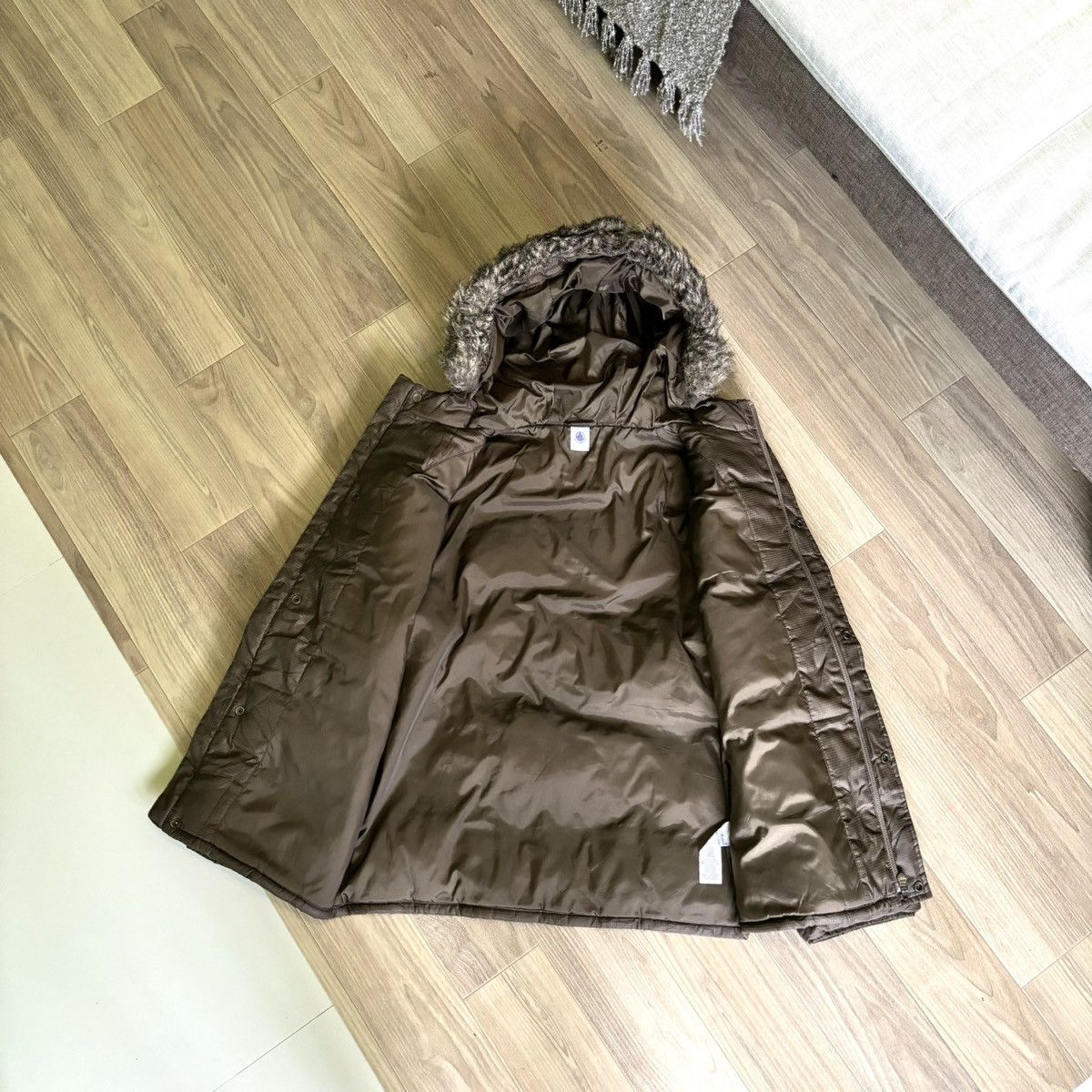 If Six Was Nine × Le Grande Bleu (L.G.B.) × Petit Bateau Petit bateau Fur jacket down puffer LGB ifsixwasnine Size US M / EU 48-50 / 2 - 2 Thumbnail