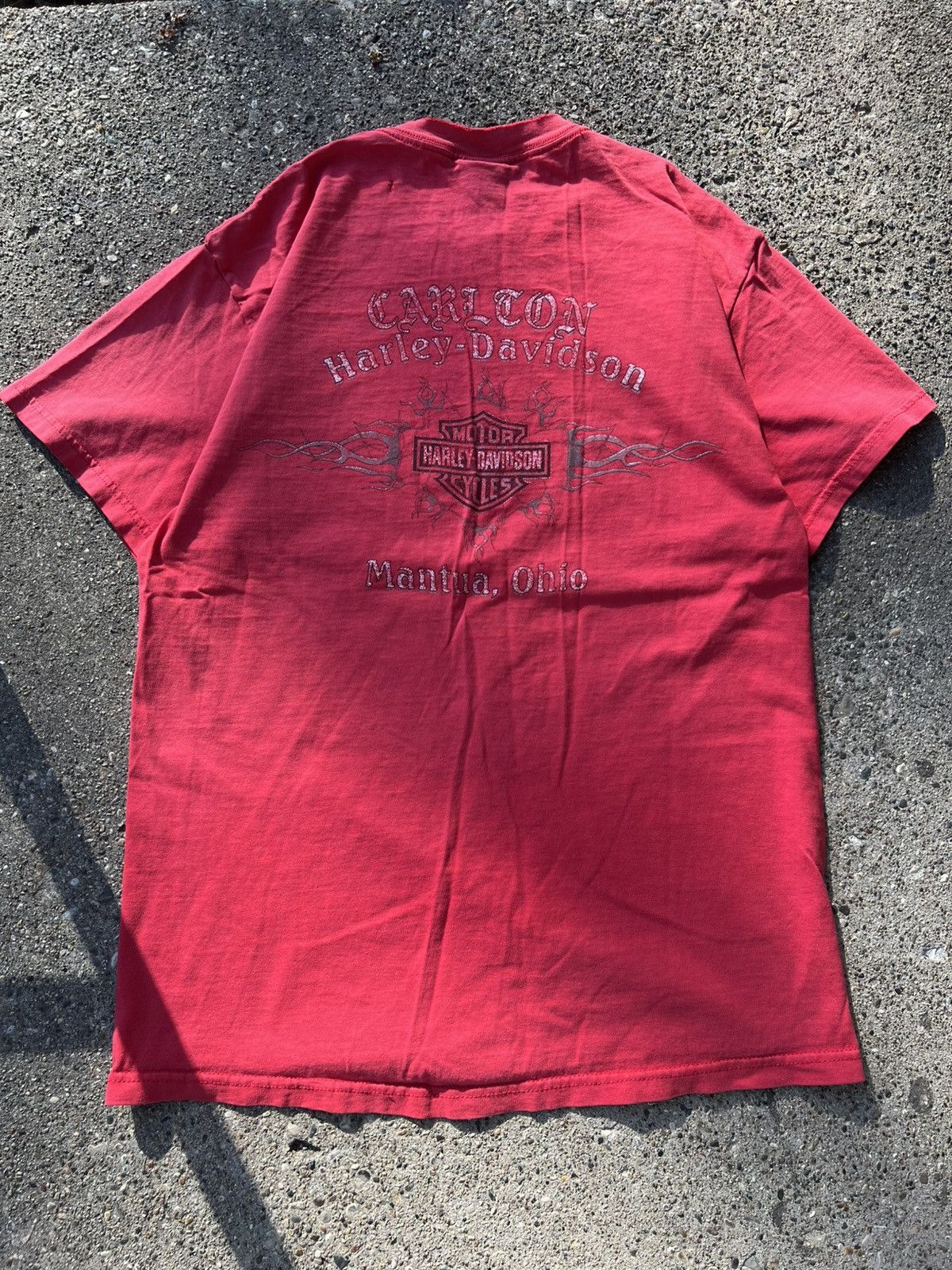 Harley Davidson × Vintage Vintage Tribal Faded / Distressed Harley Davidson T Shirt M Size US M / EU 48-50 / 2 - 7 Thumbnail