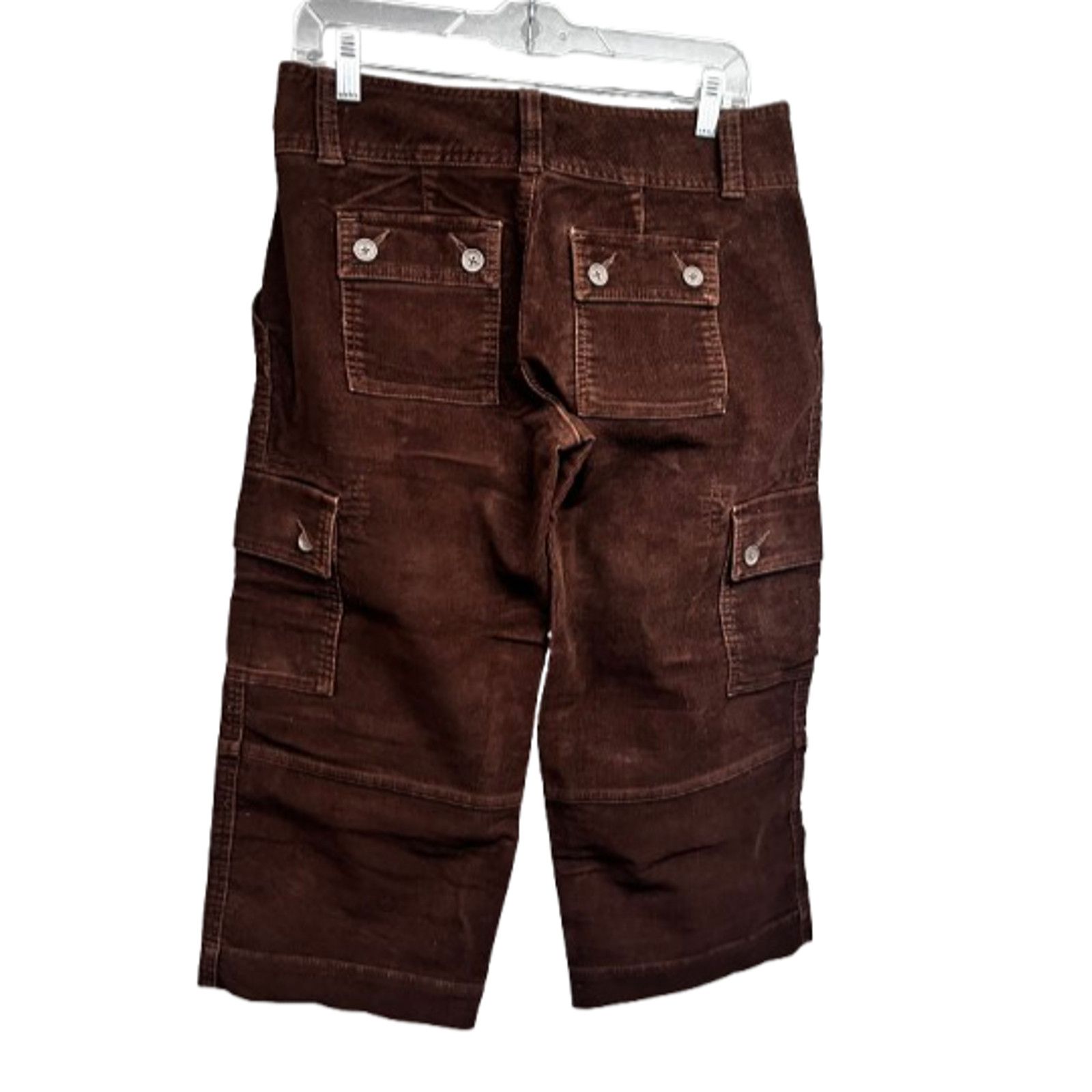 Abercrombie & Fitch Abercrombie and Fitch Brown Corduroy Crop Pants Womens 4 Size 27" / US 4 / IT 40 - 2 Thumbnail