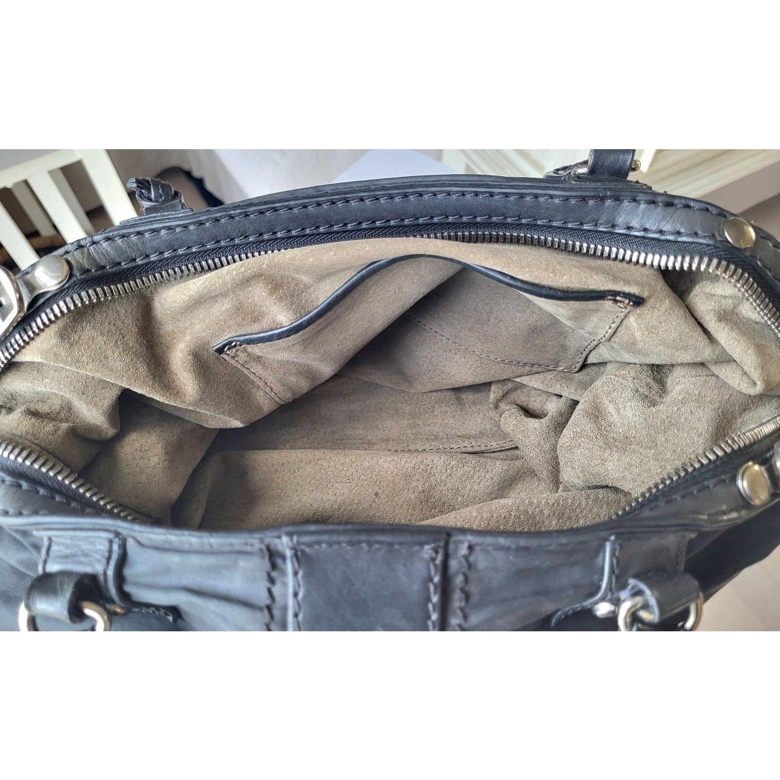 Other Joy Gryson SKY Italy Handbag Tote Convertible Black Leather Size ONE SIZE - 13 Thumbnail