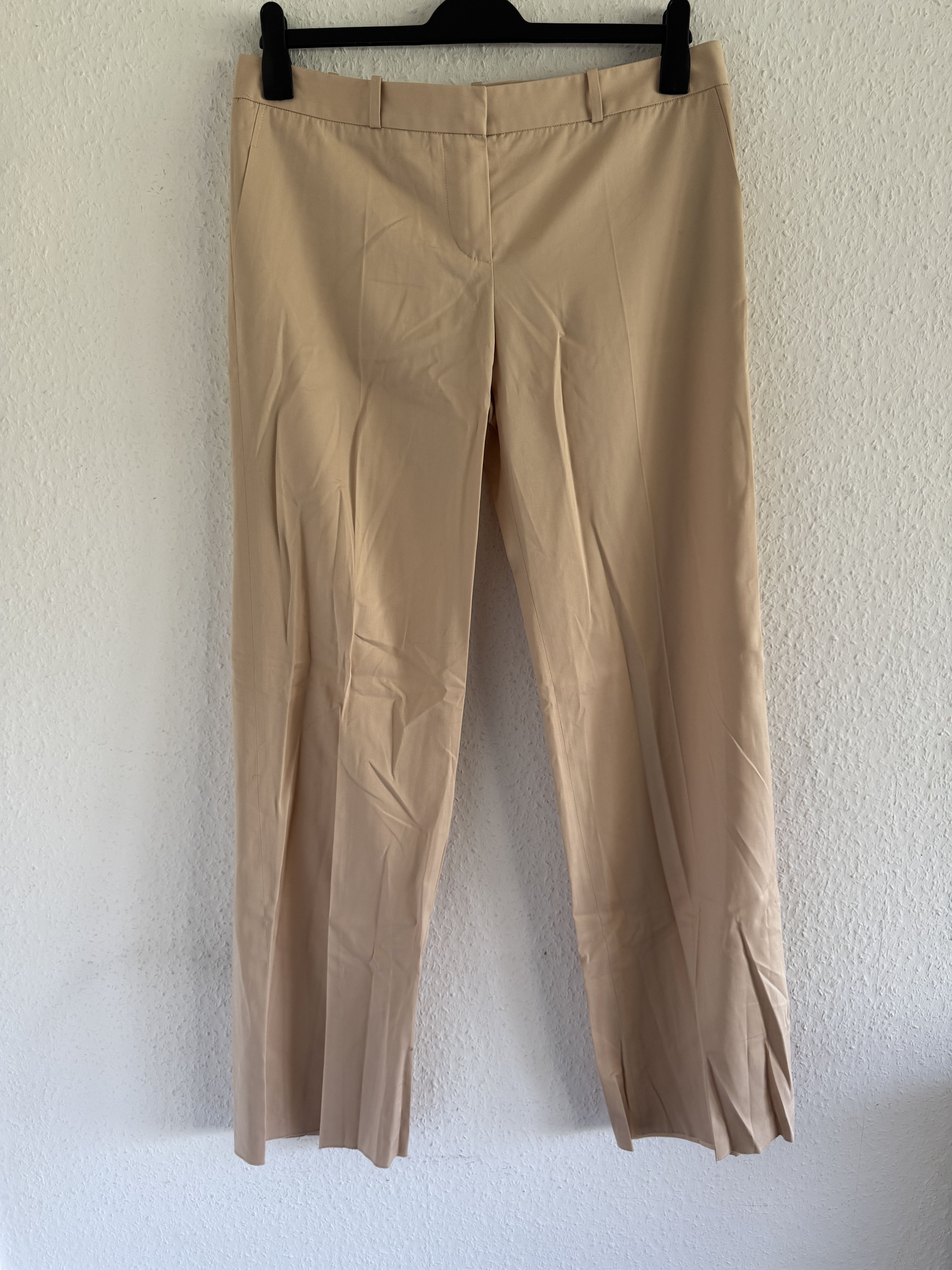 Chloe Beige Tailored Cotton Trousers Size 32" / US 10 / IT 46 - 1 Thumbnail