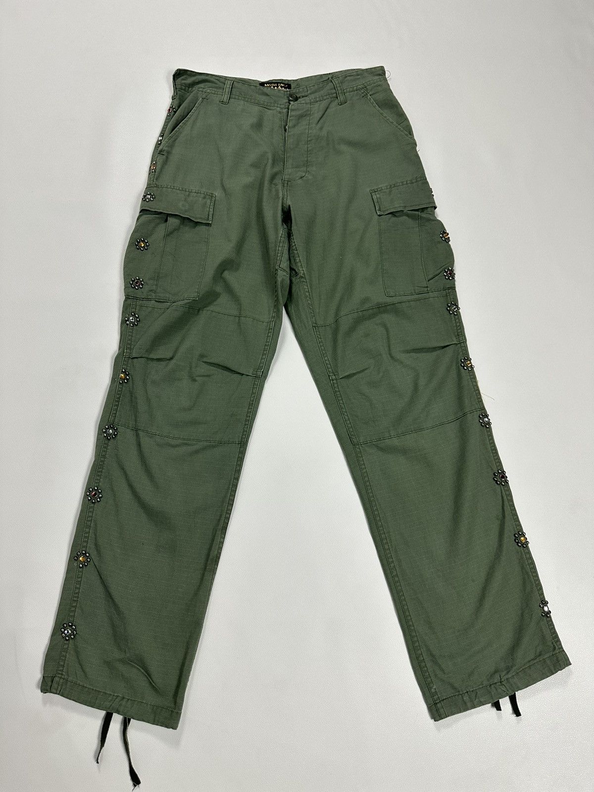 Japanese Brand Mustang Ranch Olive Cargo Pants Size US 30 / EU 46 - 1 Thumbnail