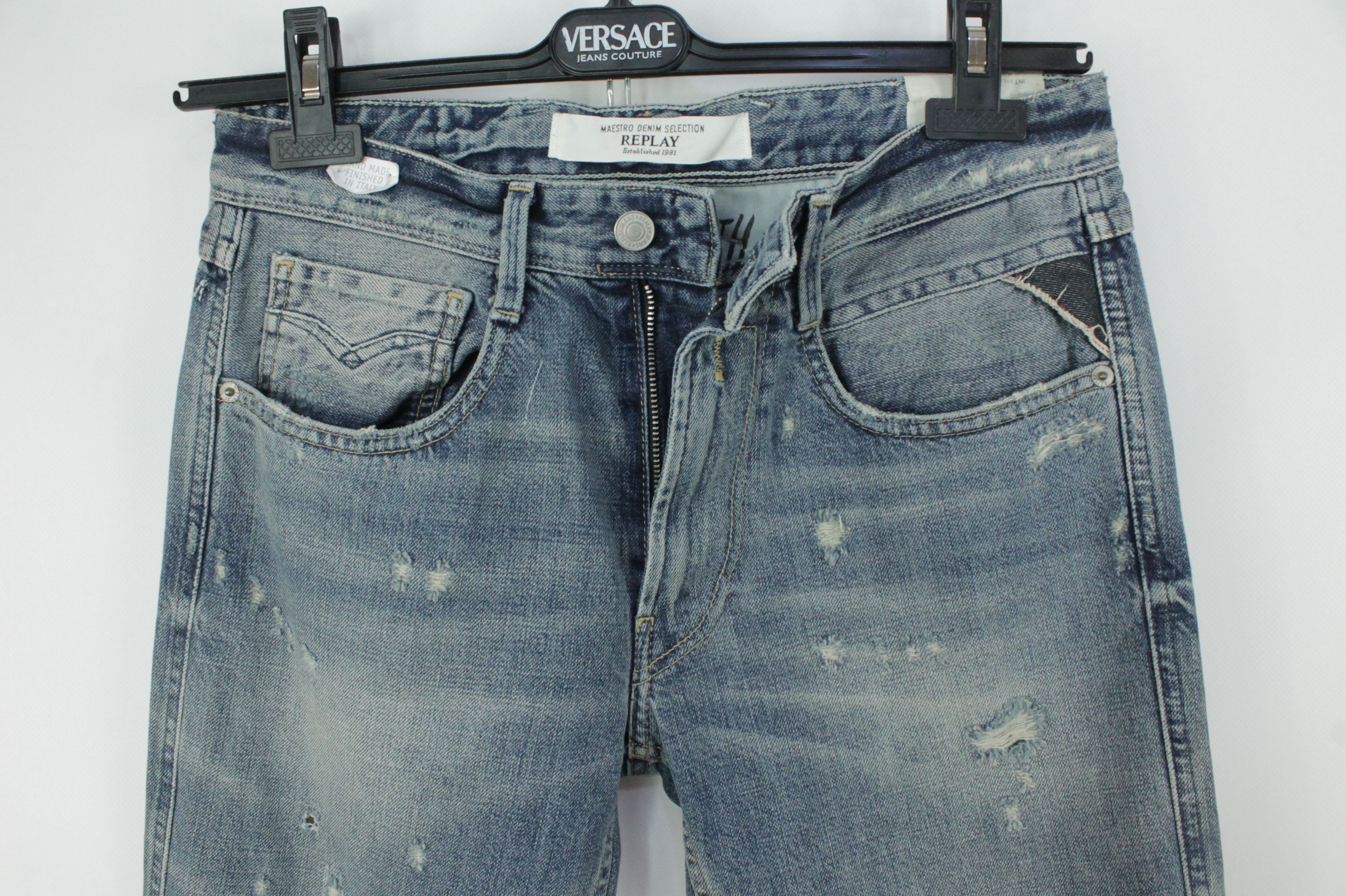 Replay Replay Maestro Denim Selection Slim Fit Distressed Jeans Size US 30 / EU 46 - 4 Thumbnail