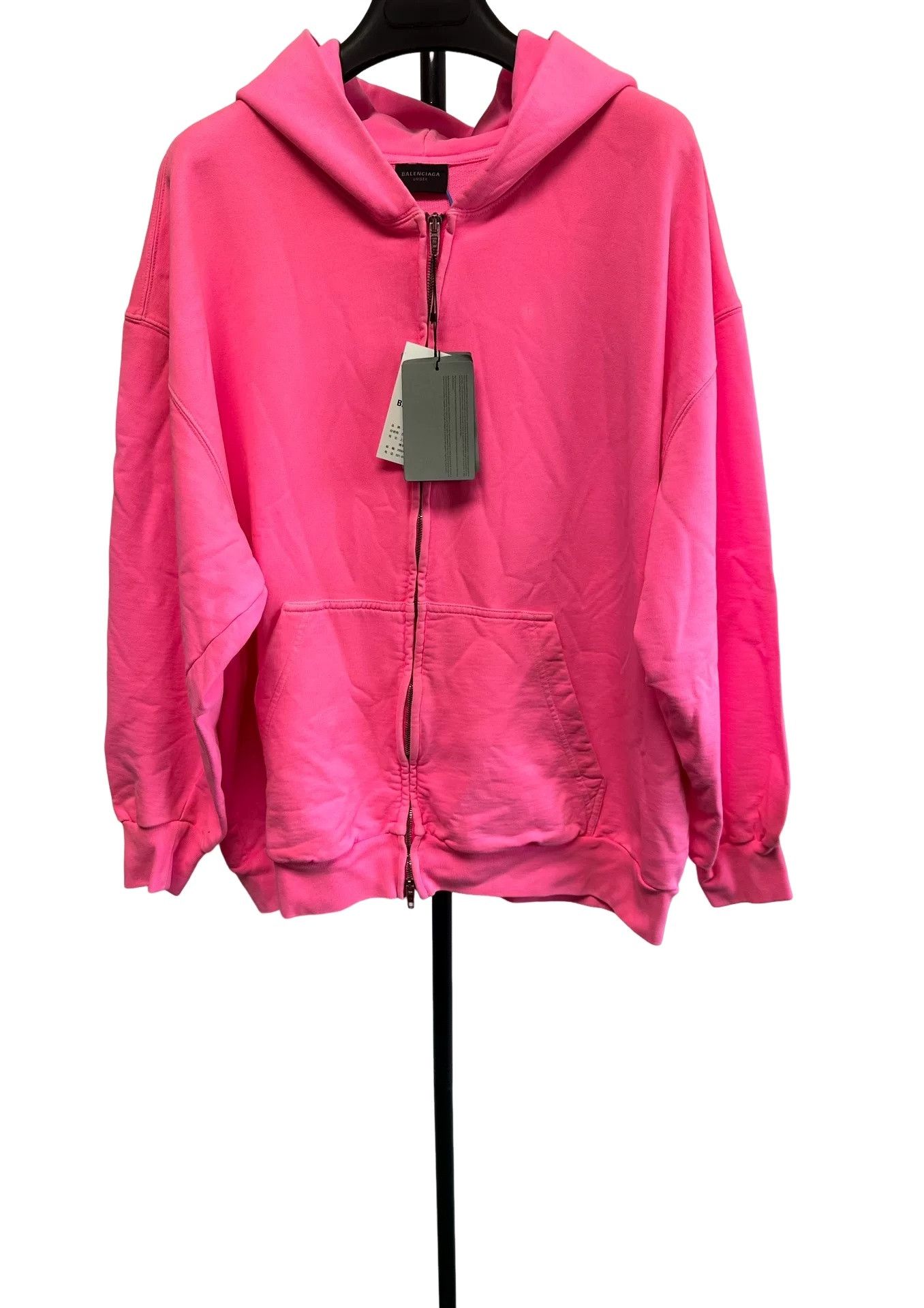 トップス Balenciaga 23ss zip-up Hoodie Pink Balenciaga Balenciaga 23SS Pink Zip-Up Sweatshirt - dmc | Grailed