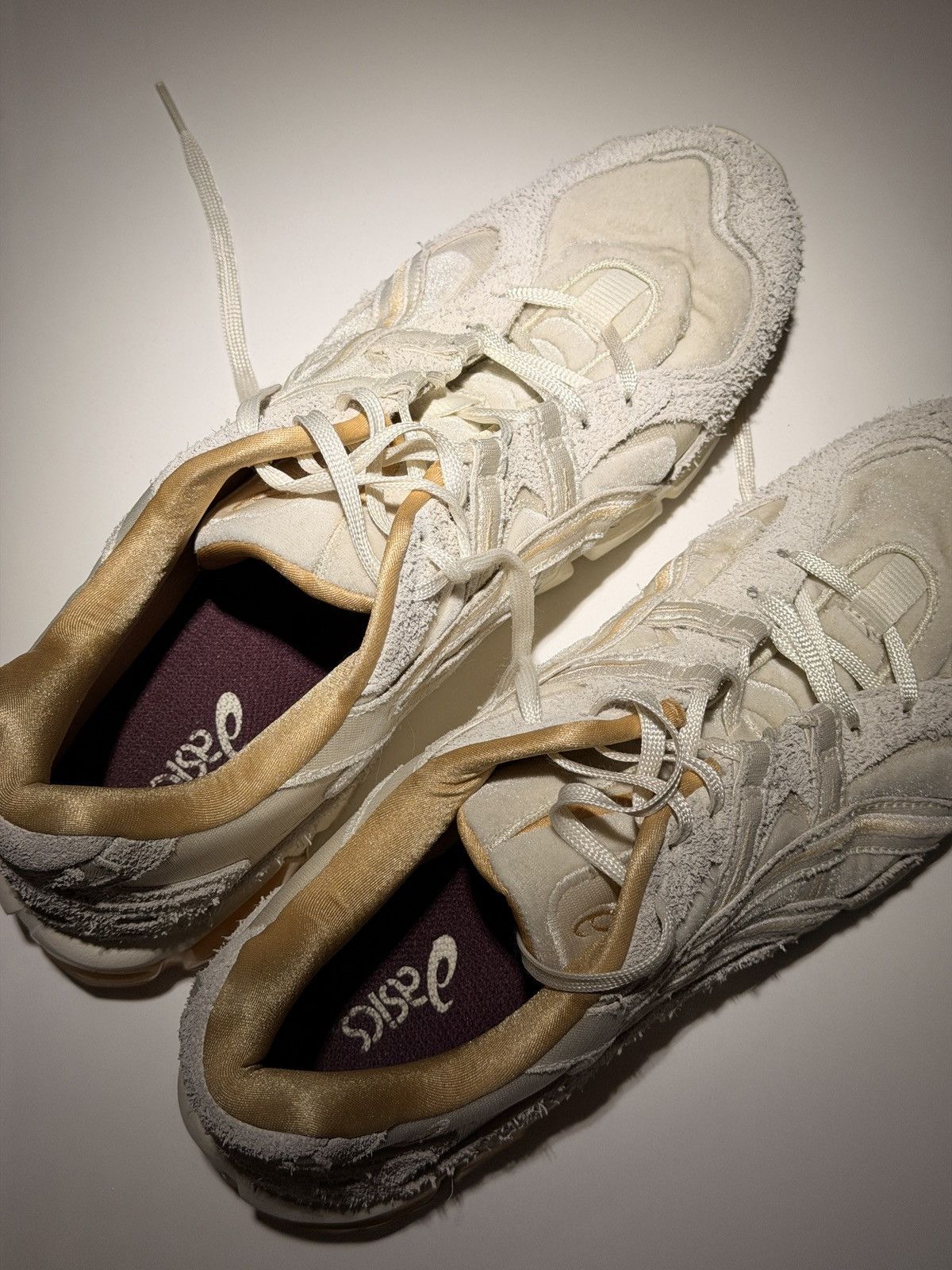 ASICS fluffy sneakers
