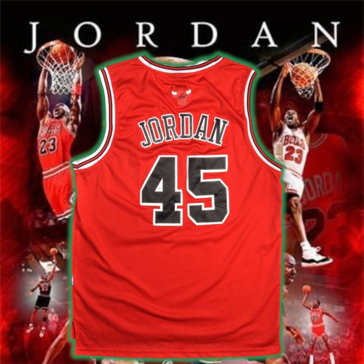 NBA VINTAGE NIKE CHICAGO BULLS MICHAEL JORDAN #45 JERSEY 1995/98 Size US M / EU 48-50 / 2 - 2 Thumbnail