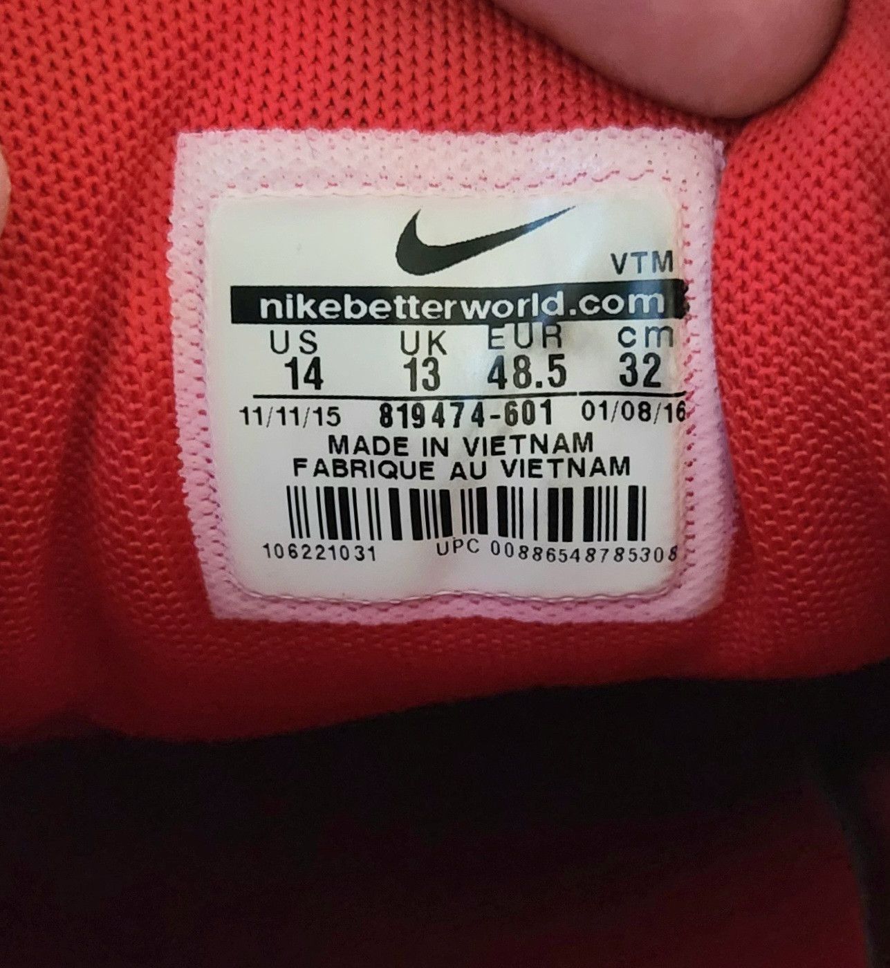 Nike NIKE AIR MAX 90 ULTRA ESSENTIAL UNIVERSITY RED 819474-601 14 Size US 14 / EU 47 - 8 Thumbnail