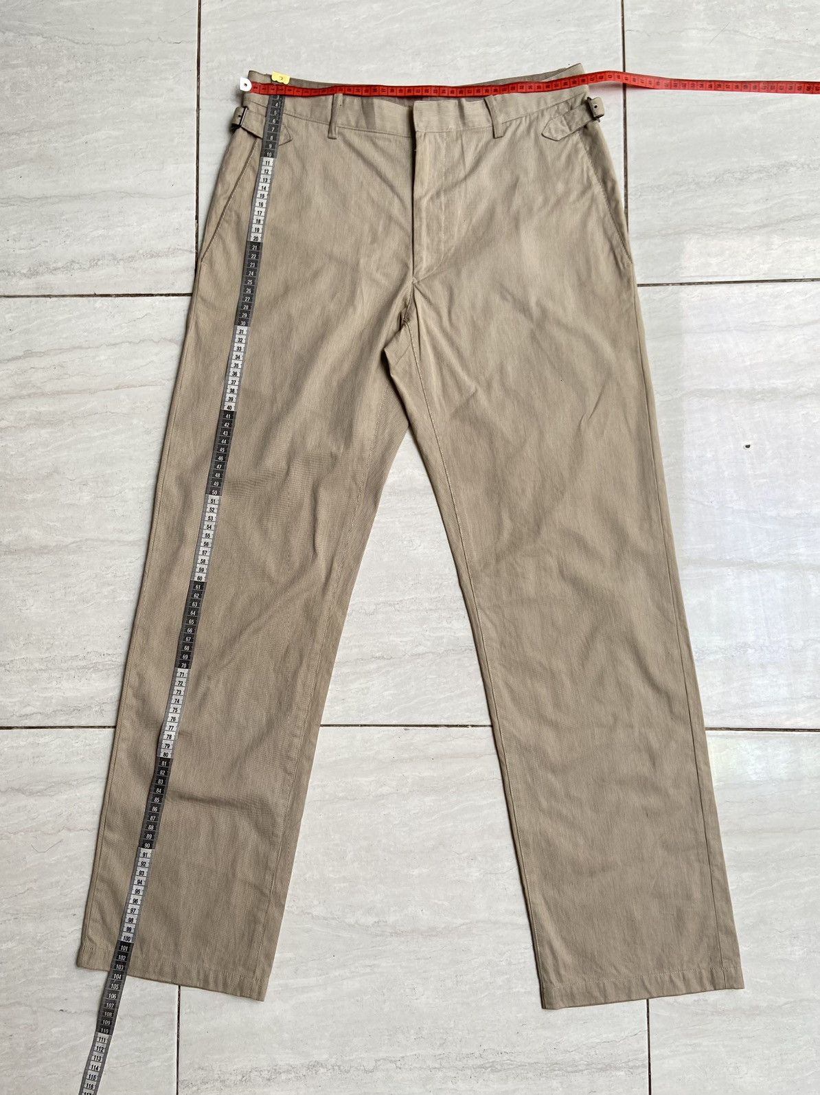 Yohji Yamamoto A.A.R Yohji Yamamoto Durban Cream Long Pants Size US 30 / EU 46 - 8 Thumbnail