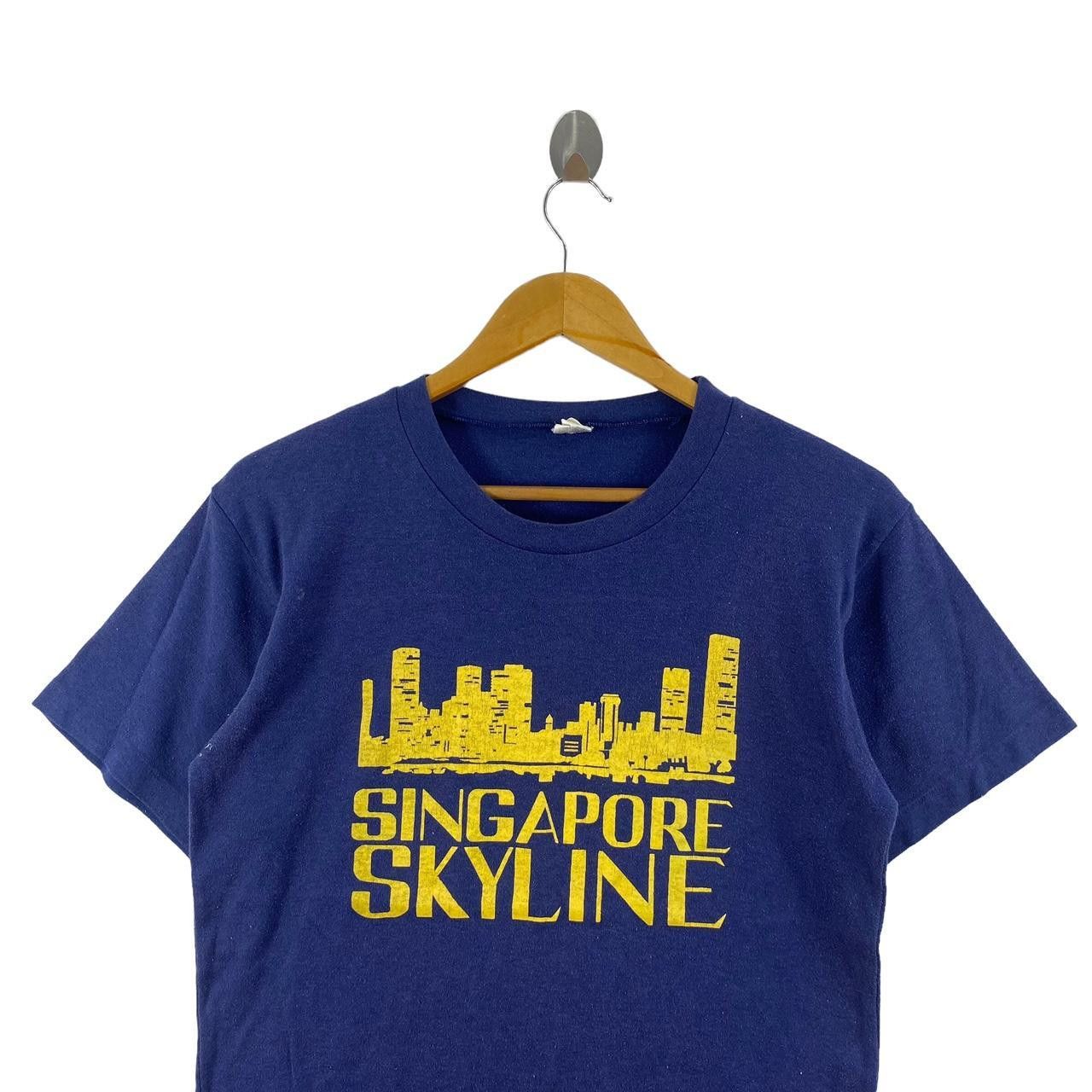 Vintage Vintage 80’ SINGAPORE SKYLINE Hand Panting Tee Shirt Top Size US M / EU 48-50 / 2 - 3 Thumbnail