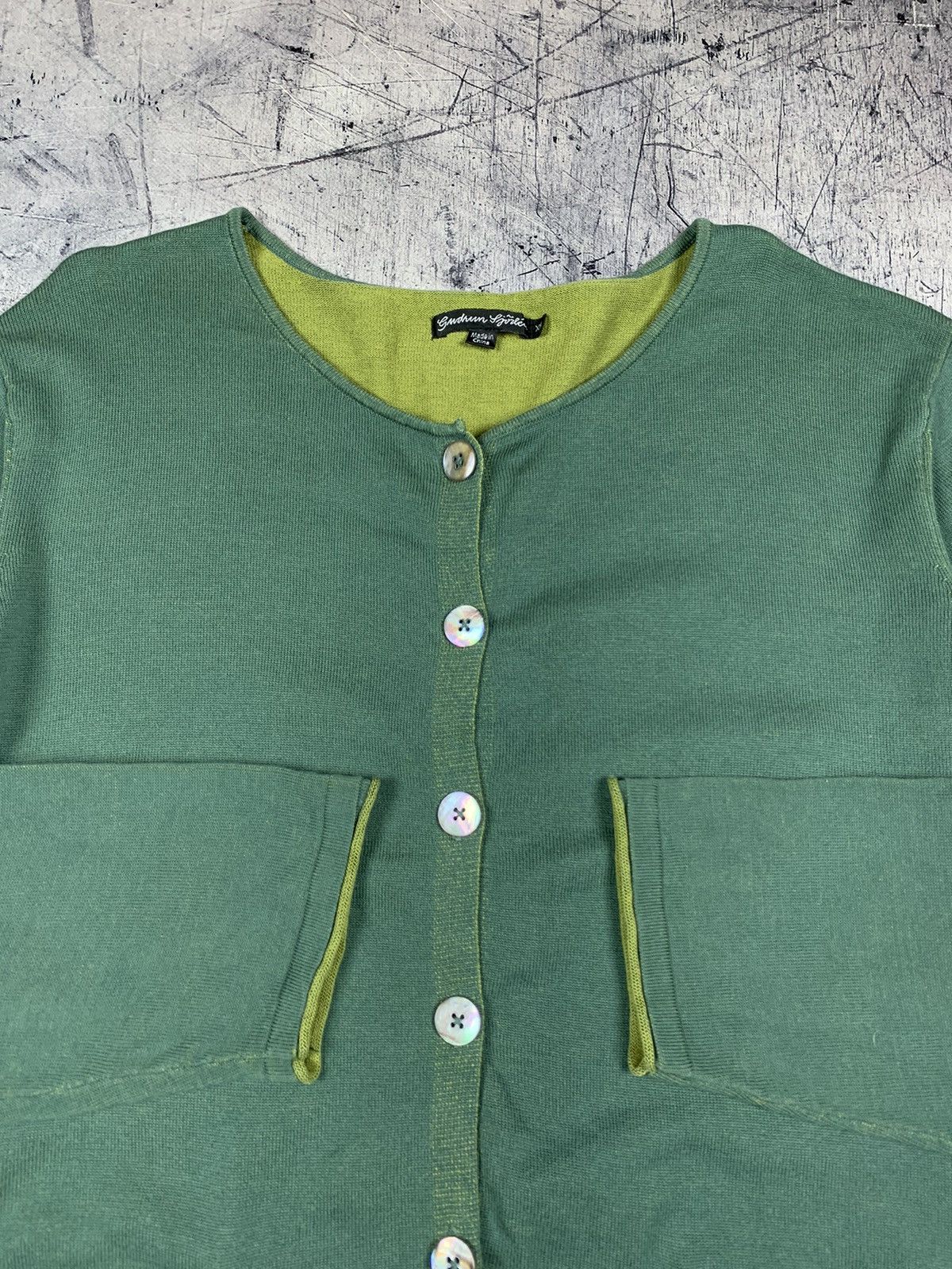 Gudrun Sjoden Gudrun Sjoden Knit Cardigan Button Up Green Size XXL Baggy Size XXL / US 16-18 / IT 52-54 - 6 Thumbnail