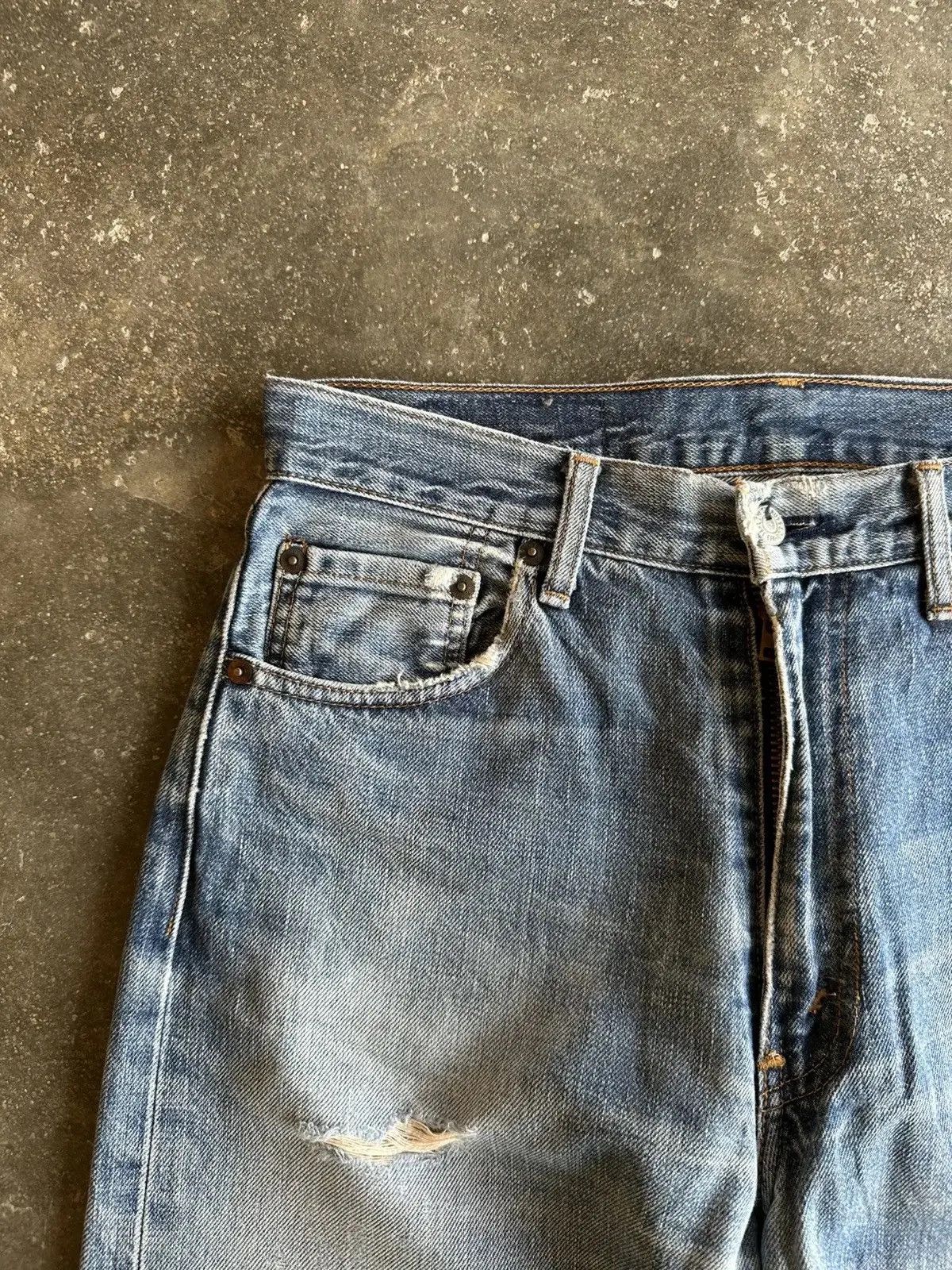 Levi's REDLINE 90’s Vintage Levi’s 502 Distressed Denim Pants Size US 30 / EU 46 - 5 Thumbnail