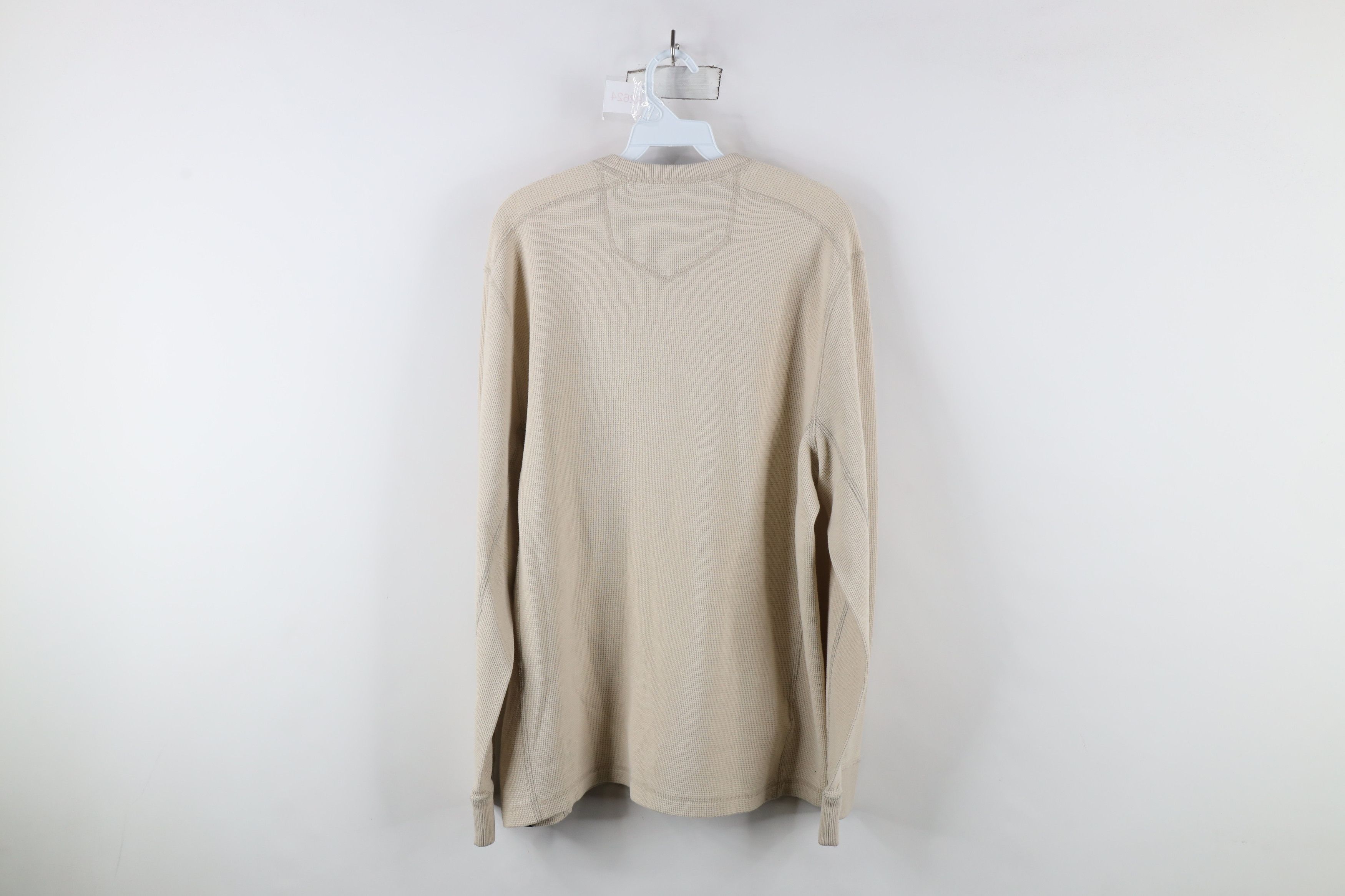 Eddie Bauer × Vintage Vintage Eddie Bauer Script Bear Thermal Waffle Knit T-Shirt Size L / US 10 / IT 46 - 9 Thumbnail