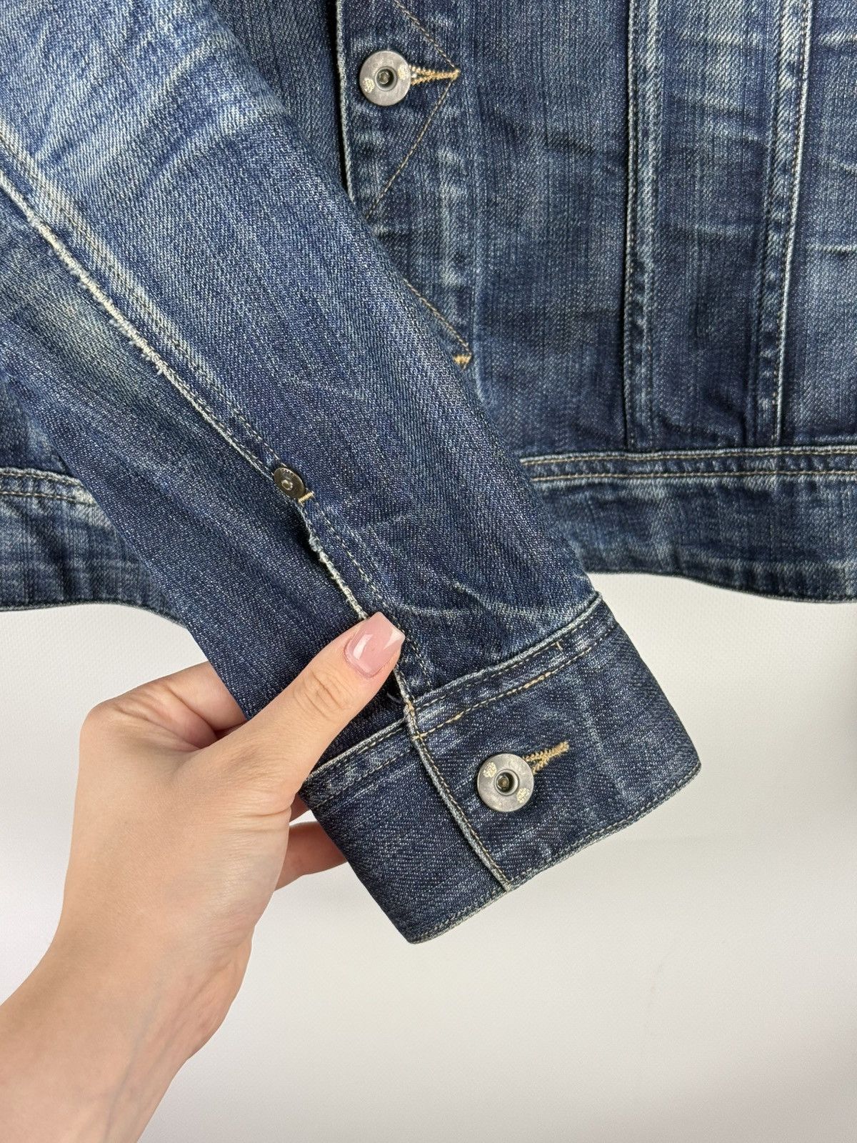 G-Star G Star Raw Ladie Slim Tailor Denim Distressed Trucker Jacket Size S / US 4 / IT 40 - 12 Thumbnail