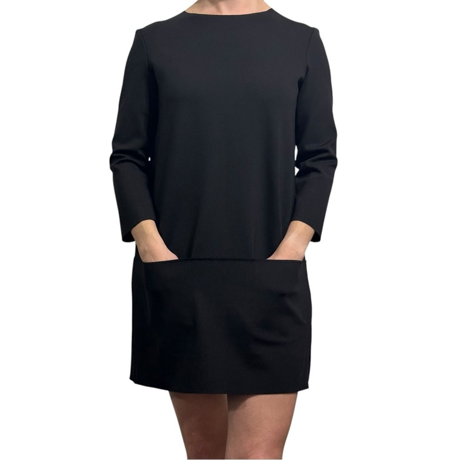 The Row The Row marina scuba mini dress black Size S / US 4 / IT 40 - 1 Thumbnail