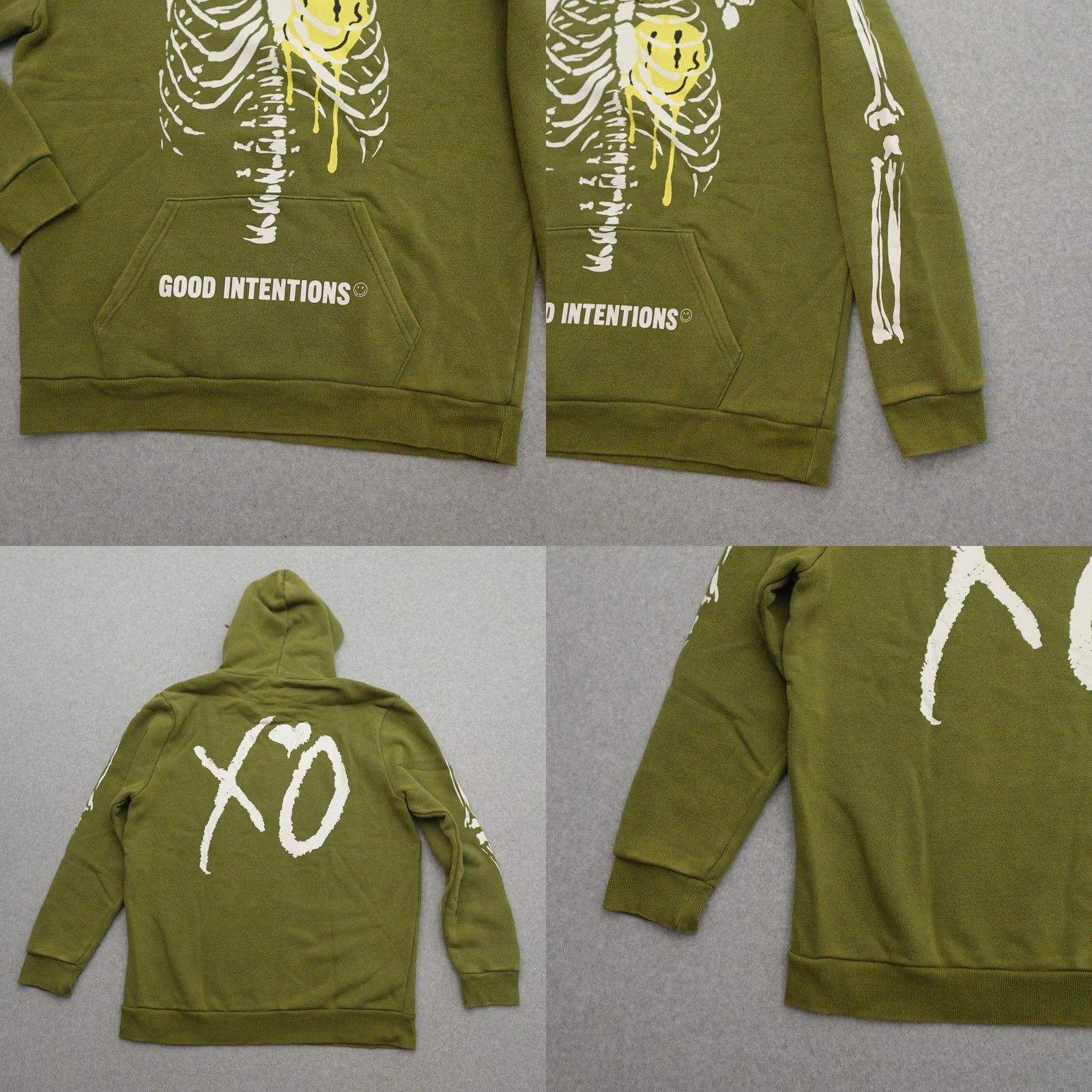 Olive THE WEEKND x NAV Good Intentions Adult Hoodie XL Olive Green NAV Brown Solid Pullover Sweater Measurements Provided in Pictures Mens Size US XL / EU 56 / 4 - 8 Thumbnail