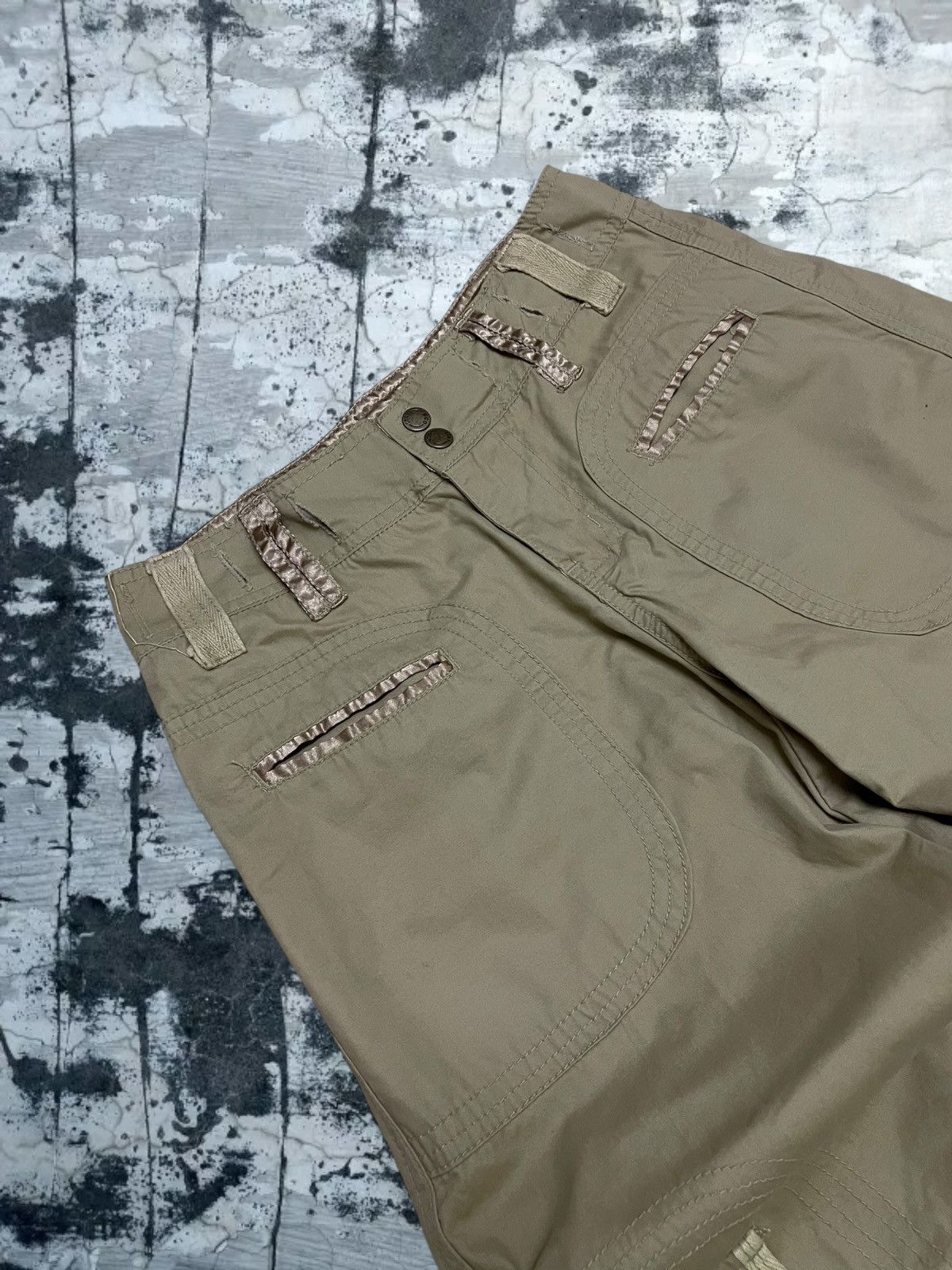 GOA Vintage 1990s Japan Designer HCO1922 Parachute Cargo Pant Size US 27 - 8 Thumbnail