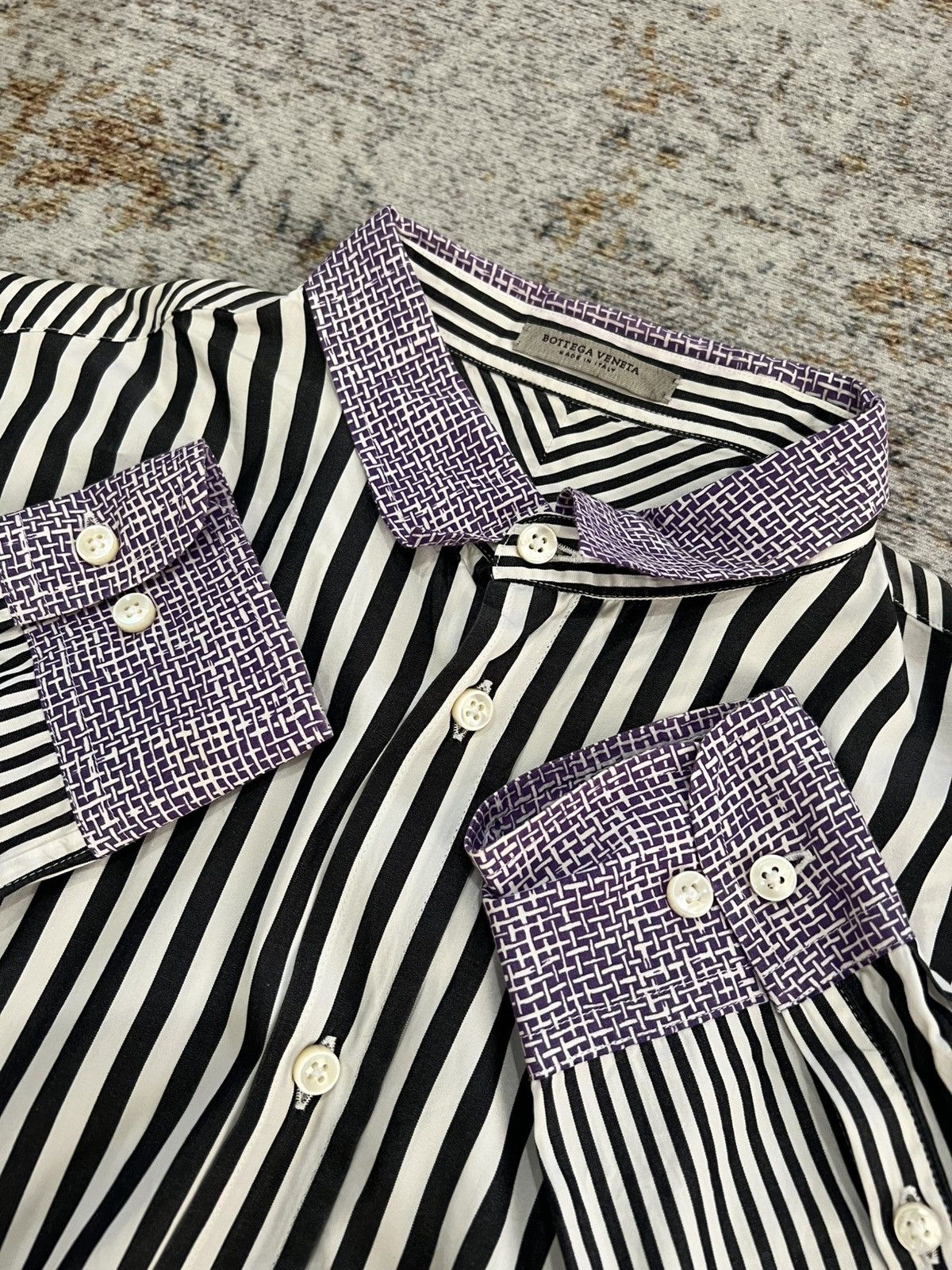 Bottega Veneta Bottega Veneta Stripped Oversized Shirt Size US M / EU 48-50 / 2 - 3 Thumbnail