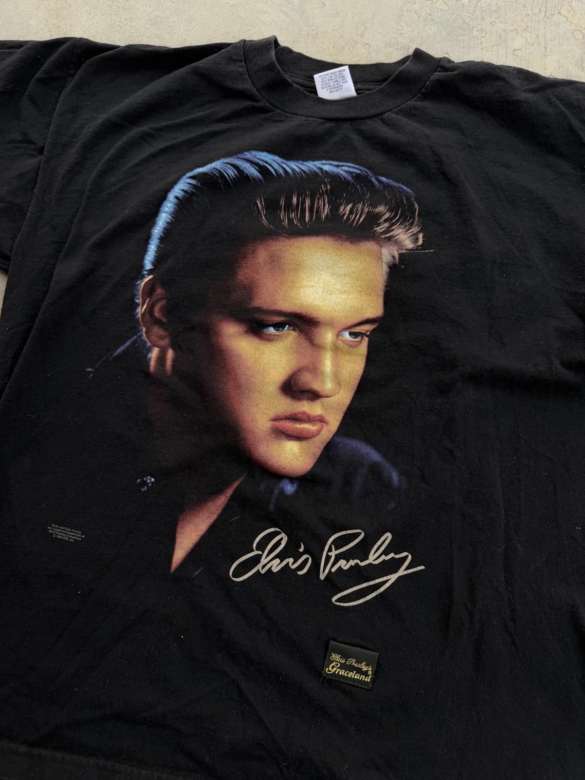 Other Vintage 1996 Elvis Presley Big Print T-Shirt – Graceland XL Size US XL / EU 56 / 4 - 3 Thumbnail