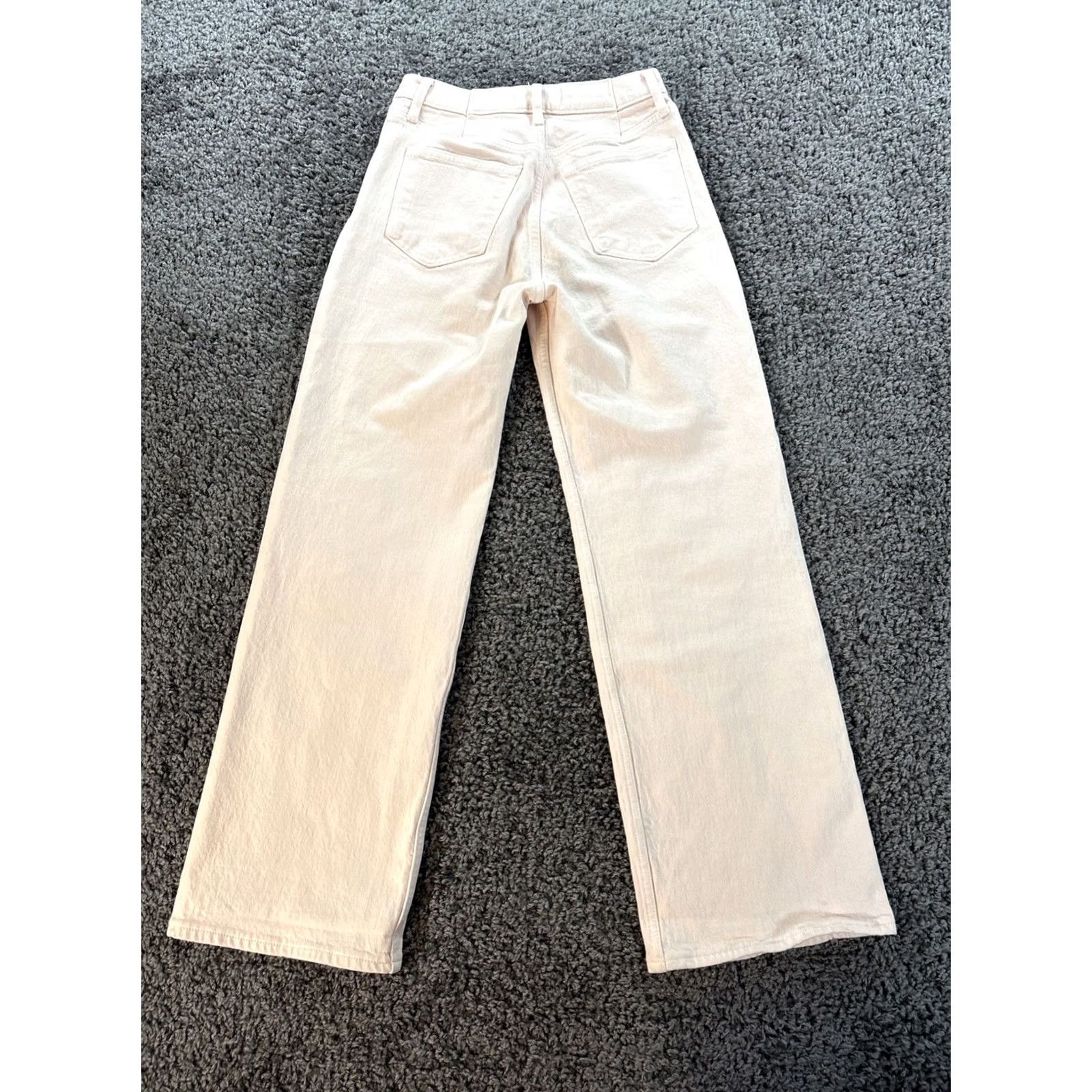 Abercrombie & Fitch Abercrombie & Fitch Jeans The 90s Relaxed Women 27x28 High Rise Salmon Pink Wide-Leg 27 90s Womens Pink Jeans Size 27" / US 4 / IT 40 - 7 Thumbnail