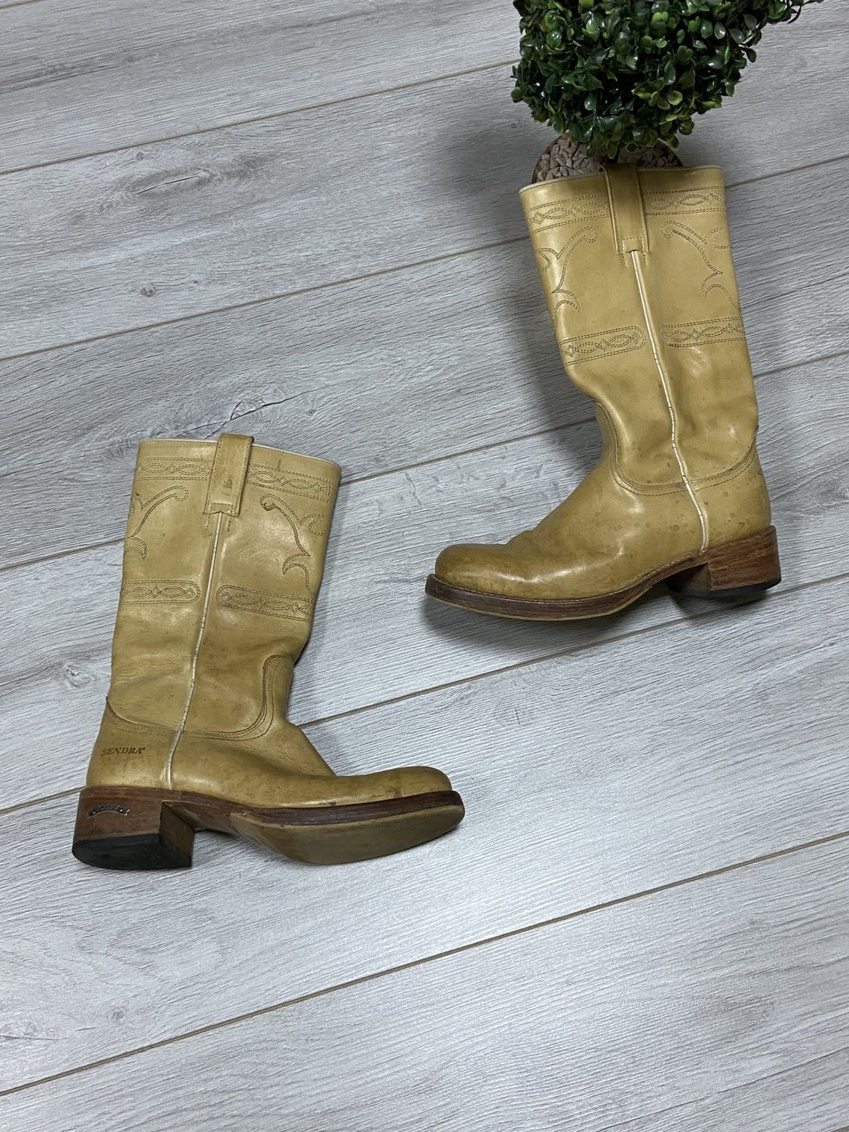 Sendra Sendra Leather patterns high Boots Philips sole Size US 8.5 / EU 41-42 - 1 Thumbnail