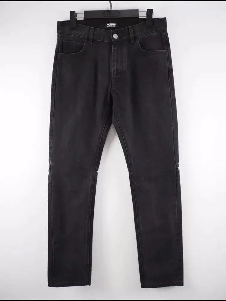 Raf Simons Raf Simons Knee Zip Detailed Denim-2507 Size US 29 - 8 Thumbnail