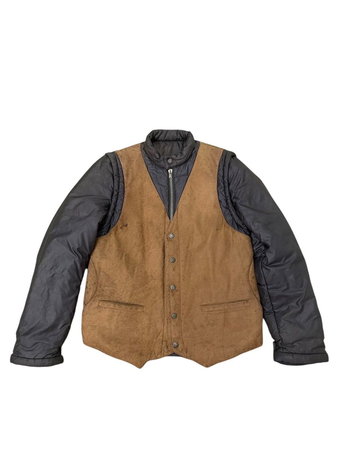 Maison Margiela AW03/04 Martin Margiela Padded Nylon Leather Jacket 7🟩0 Size US M / EU 48-50 / 2 - 4 Thumbnail