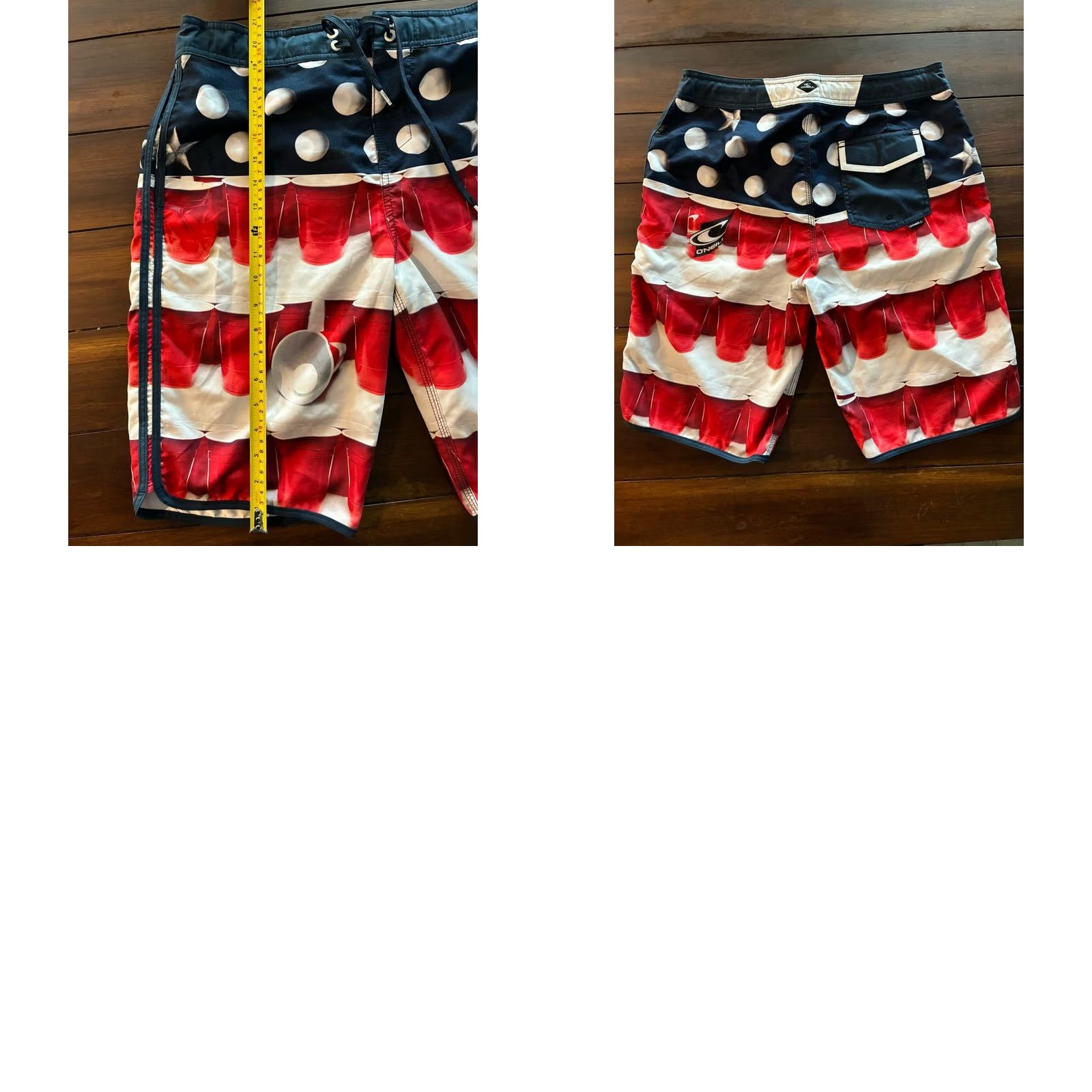 O'Neill O'Neill Boardshorts Mens 30 Swim Trunks Shorts Multicolor Solid Drawstring Outdoor 2000s Mens Size US 30 / EU 46 - 8 Thumbnail