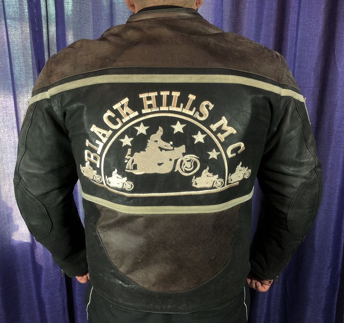 Vintage Black Hills Moto Motorcycle Leather Jacket Racing Size US L / EU 52-54 / 3 - 4 Thumbnail