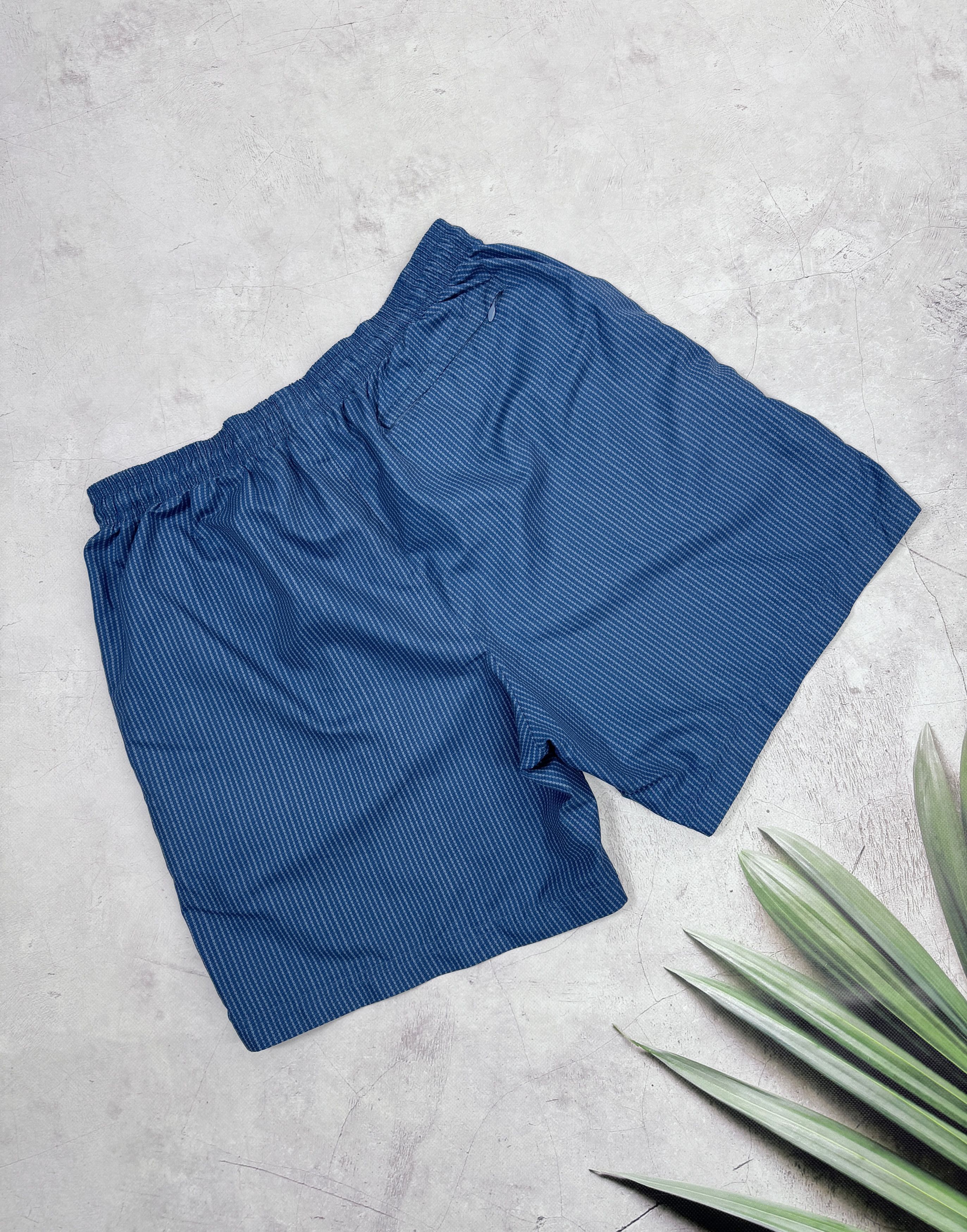 Nike × Vintage Vintage Nike Challenge Court Tennis Shorts Blue Stripe Size US 36 / EU 52 - 12 Thumbnail