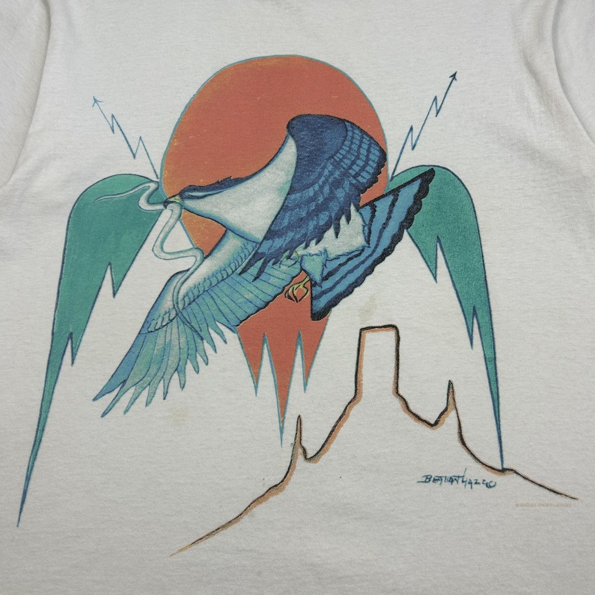 Band Tees × Vintage 1990s Eagles On The Border Size US L / EU 52-54 / 3 - 3 Thumbnail