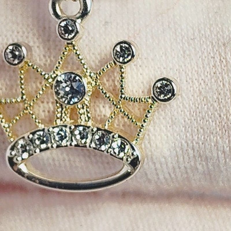 Disney Disney Parks Kingdoms & Castles Crown Tiara Necklace Silver Size ONE SIZE - 3 Thumbnail