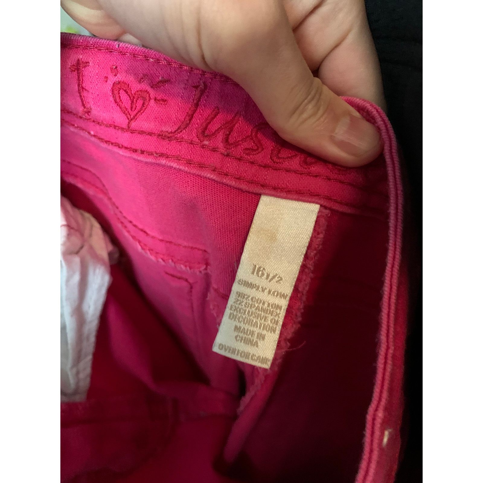 Other Justice Premium Jeans Women Size 16.5 Pink Jeans Size 38" / US 16 / IT 52 - 3 Thumbnail