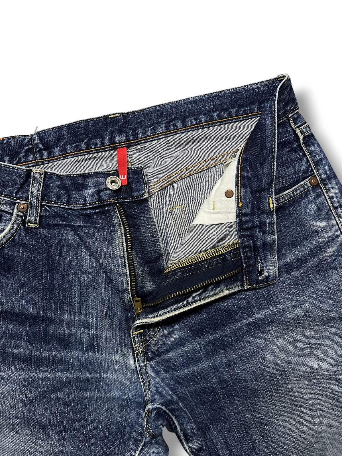 Uniqlo Vintage Uniqlo UJ S002 Japan - Faded Wash, Distressed Denim Size US 34 / EU 50 - 10 Thumbnail