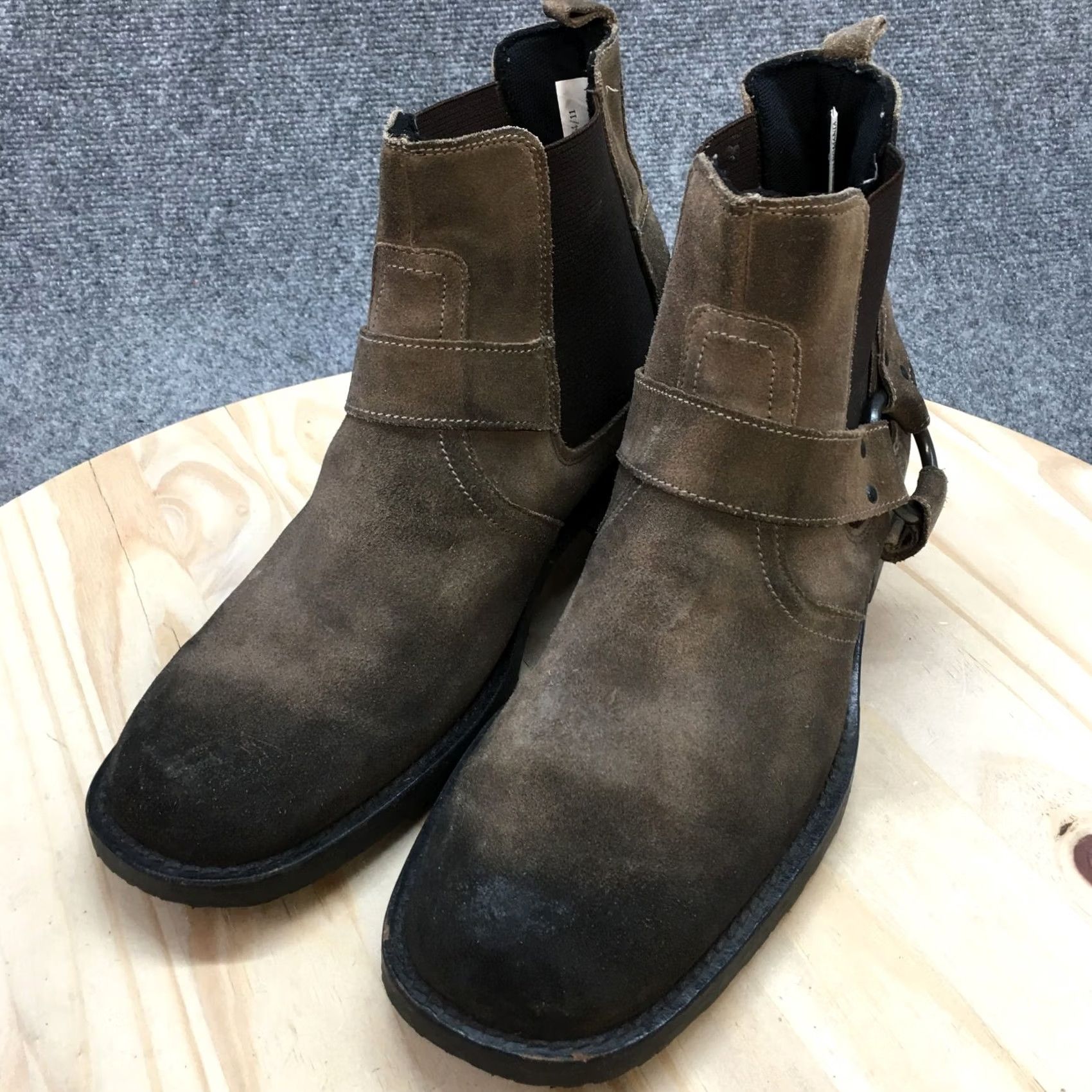 Vintage Rocket Dog Boots Womens 11 Ankle Chelsea Harness Casual Brown Leather Pull On Size US 11 / IT 41 - 3 Thumbnail