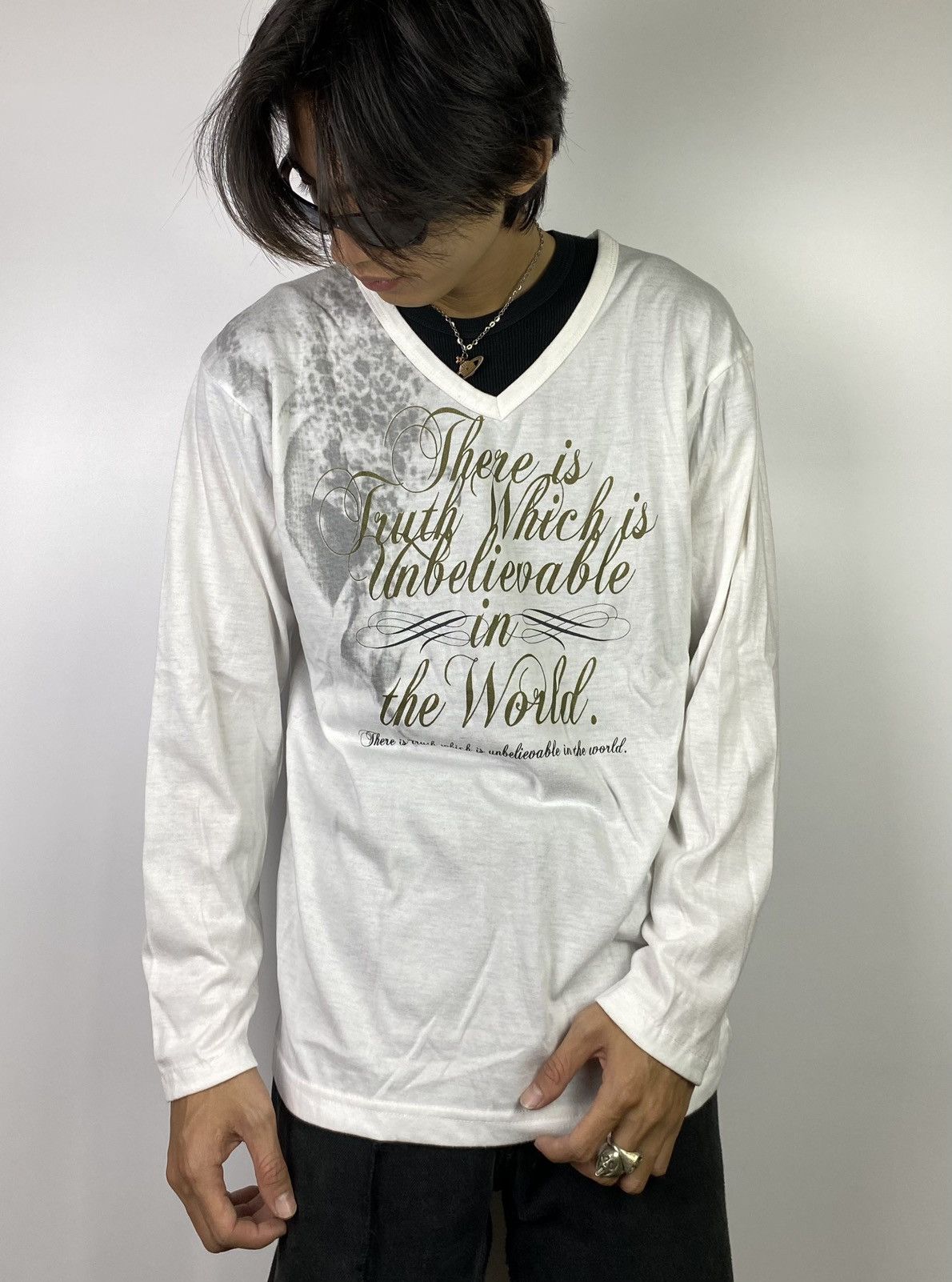 If Six Was Nine × Japanese Brand × Le Grande Bleu (L.G.B.) 2000s clash ahead poem longsleeve ifsixwasnine style Size US M / EU 48-50 / 2 - 3 Thumbnail