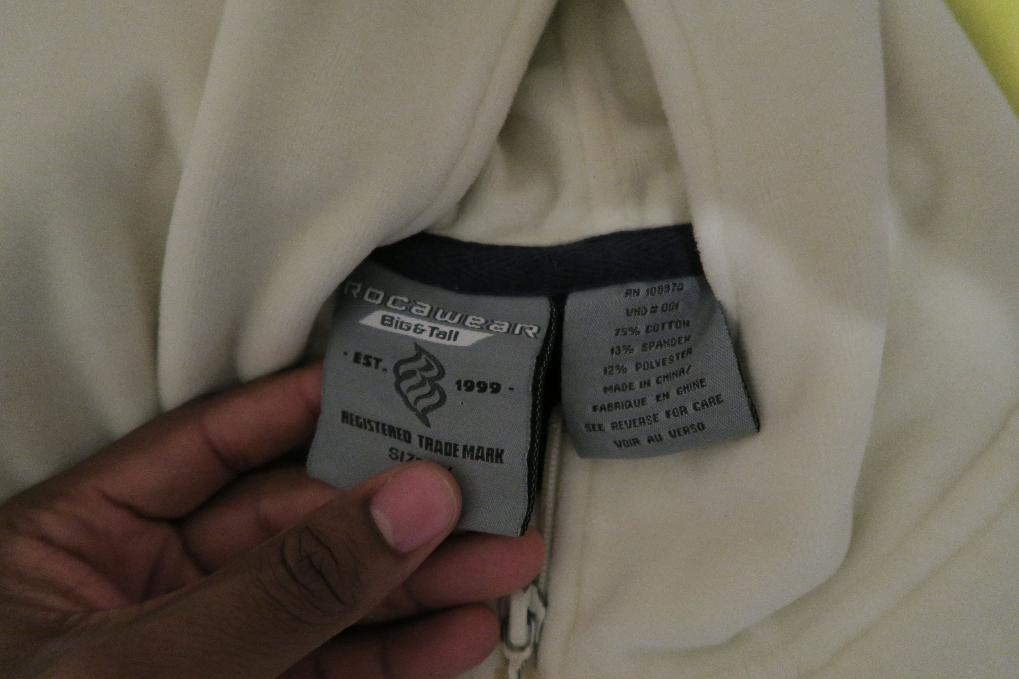 Rocawear × Vintage VTG Y2K Rocawear Velour Hoodie Zip Track Jacket Mens 4X Size US XXL / EU 58 / 5 - 8 Thumbnail