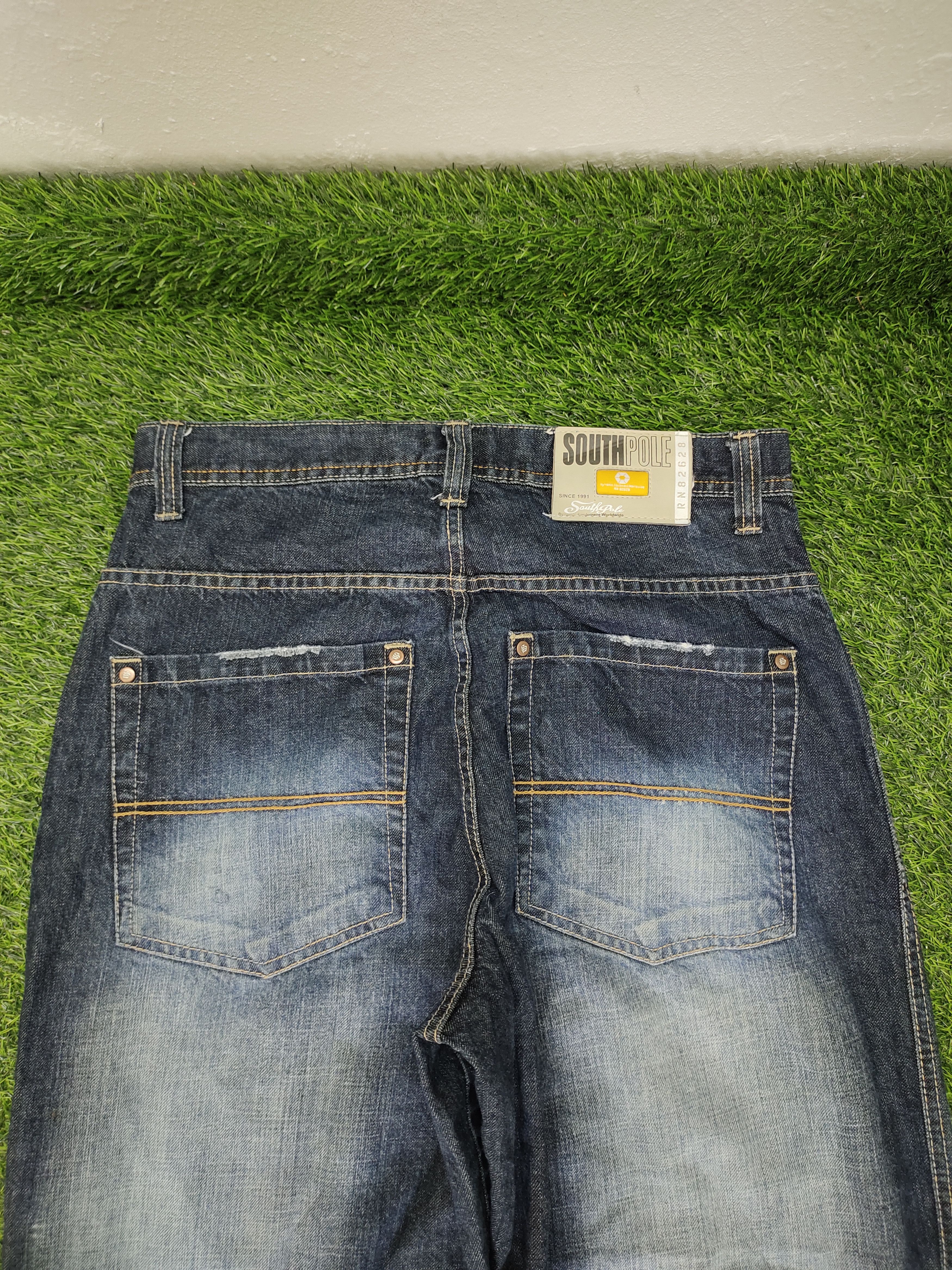 Southpole Vintage Y2k Southpole Patches Distress Faded Baggy Jeans Size US 34 / EU 50 - 8 Thumbnail