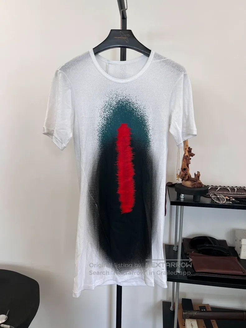 Boris Bidjan Saberi Cotton inkjet embroidery short-sleeved