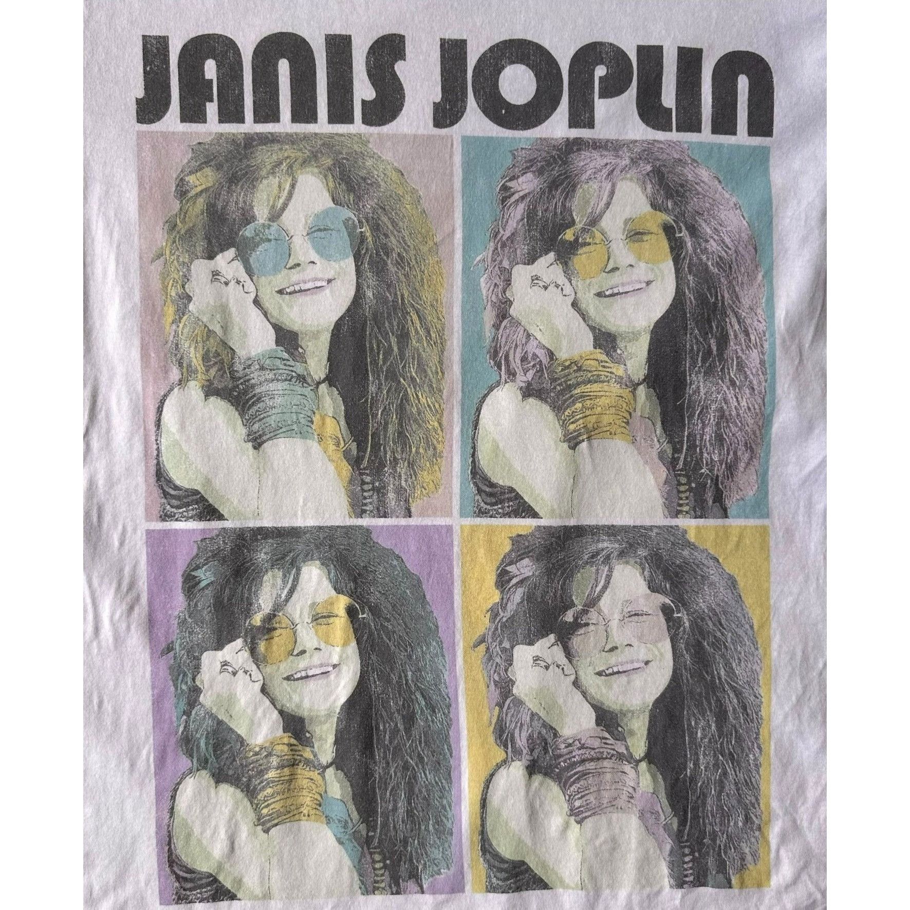 Vintage Janis Joplin T Shirt Small White Recycled Karma Pearl Bobby Size S / US 4 / IT 40 - 3 Thumbnail