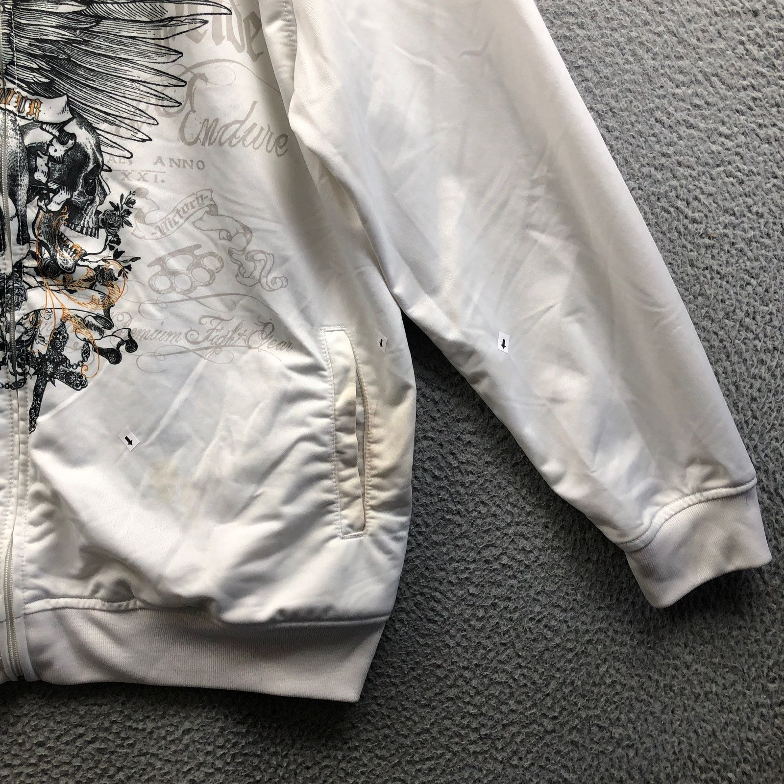 Other MMA Elite Skull Wings Track Jacket Mens Large Long Sleeve Size US L / EU 52-54 / 3 - 4 Thumbnail